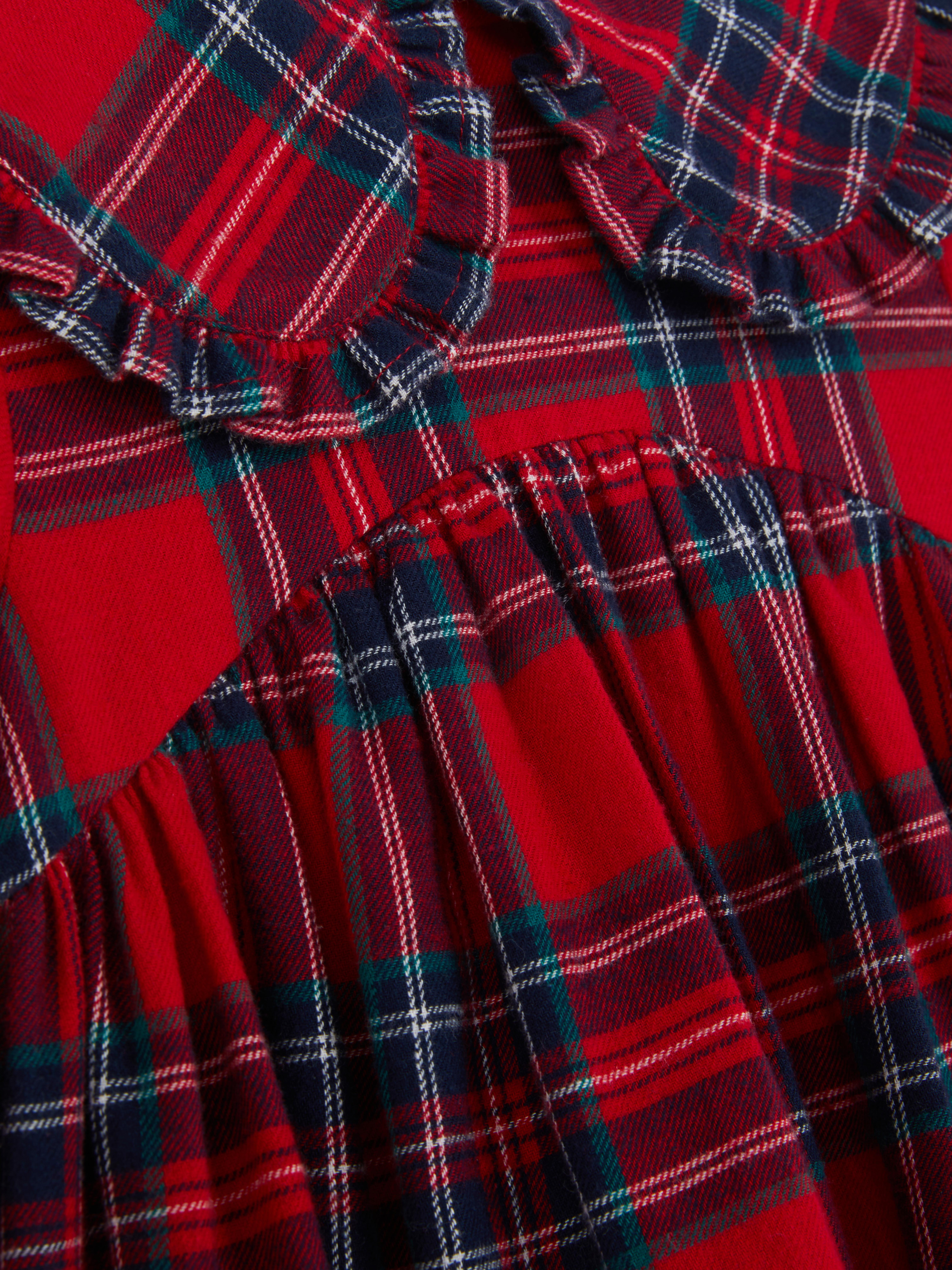 0-36 meses | Vestido con cuello a cuadros