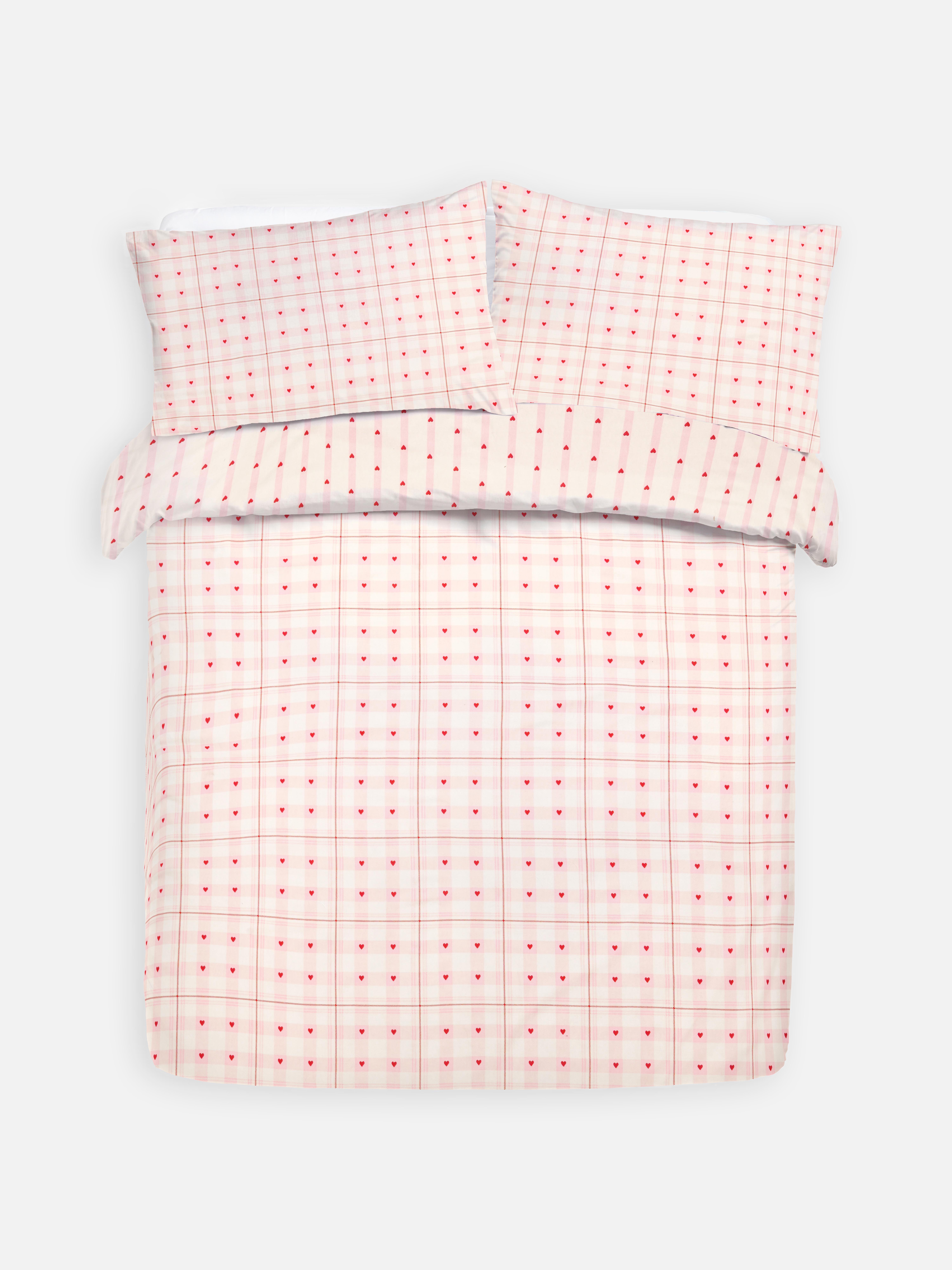 Tartan Heart King Duvet Cover Set