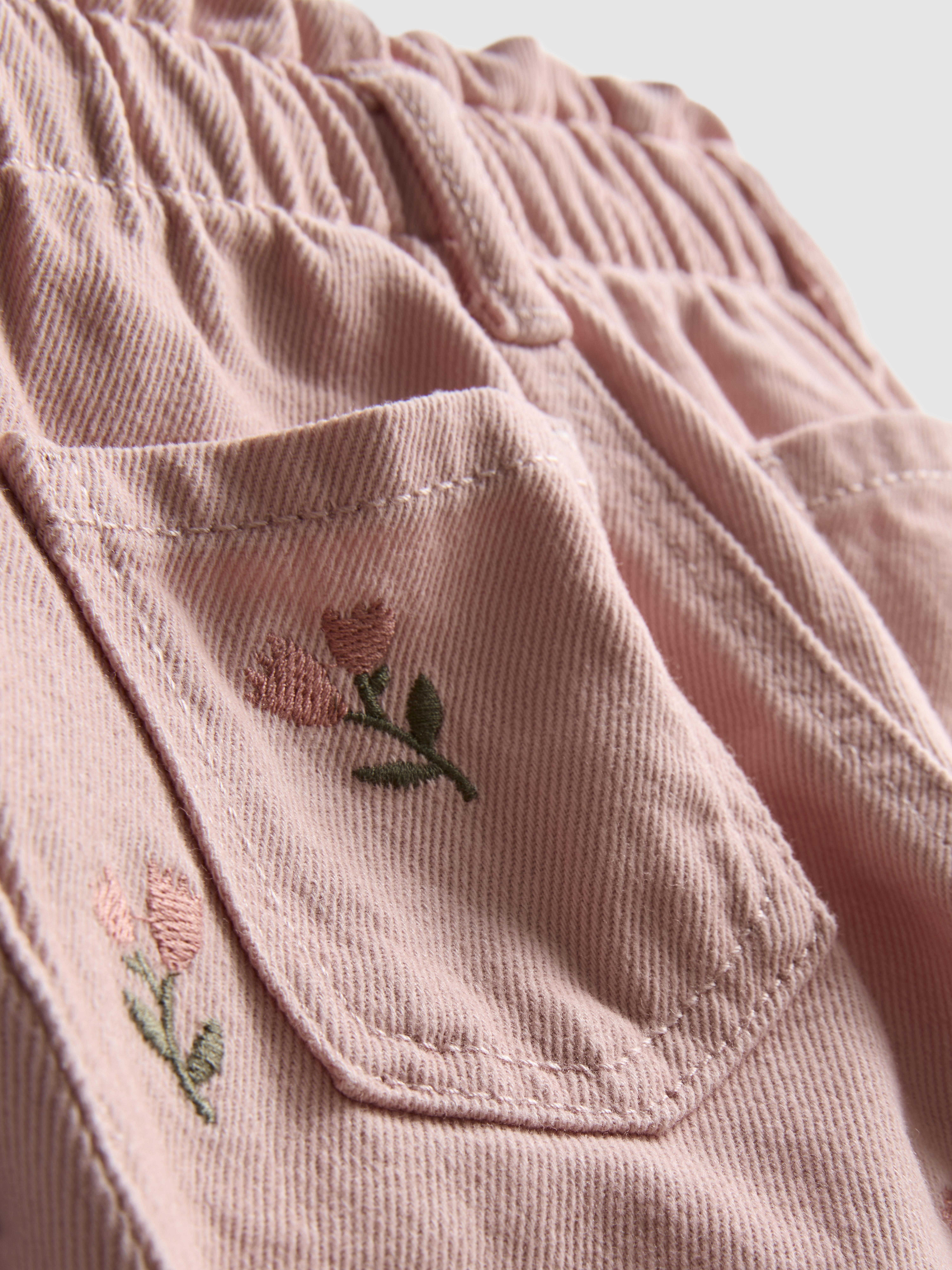 0-36mths | Floral Embroidered Jeans