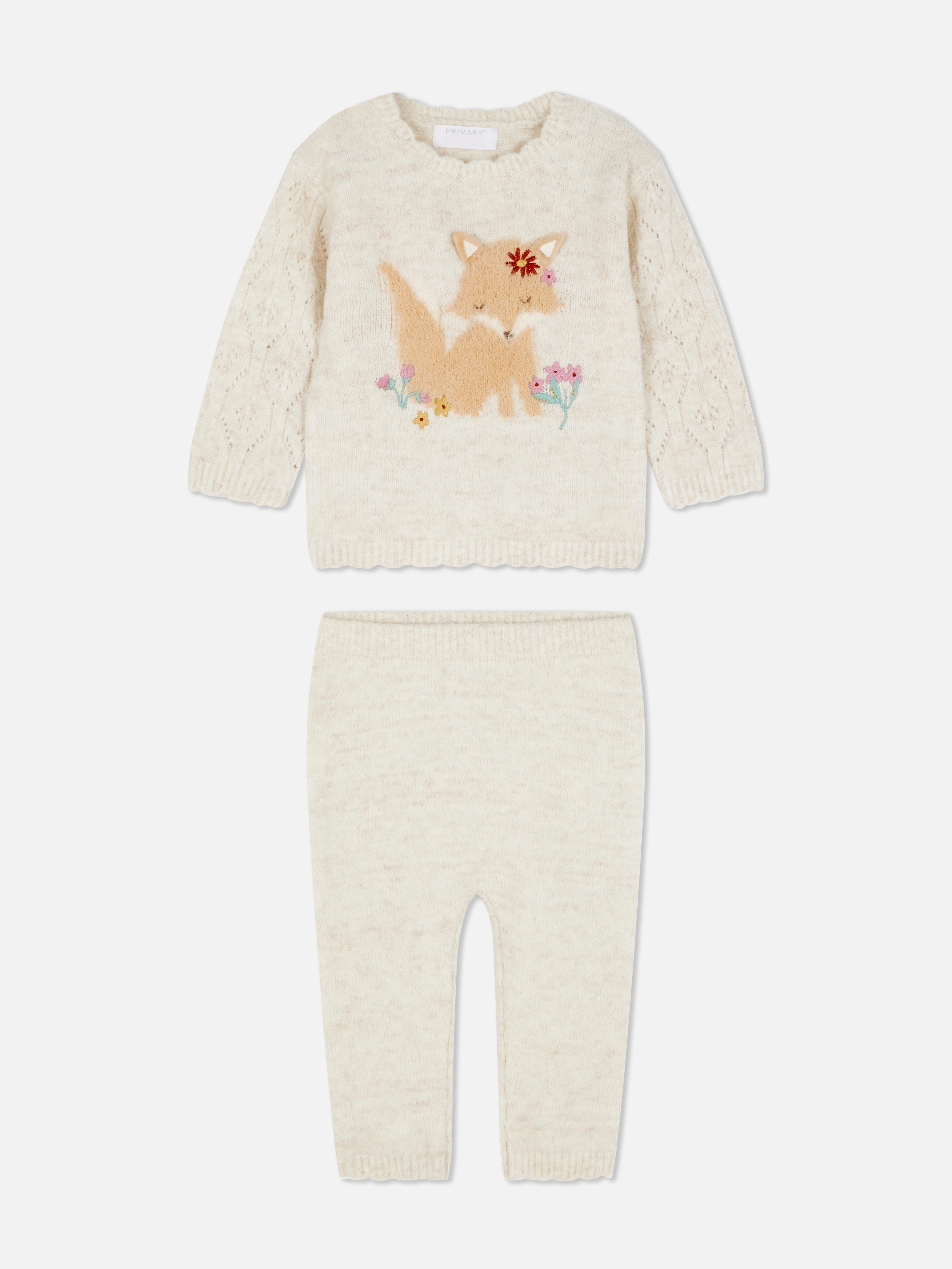 0-36 meses | Set de jersey con zorrito y leggings