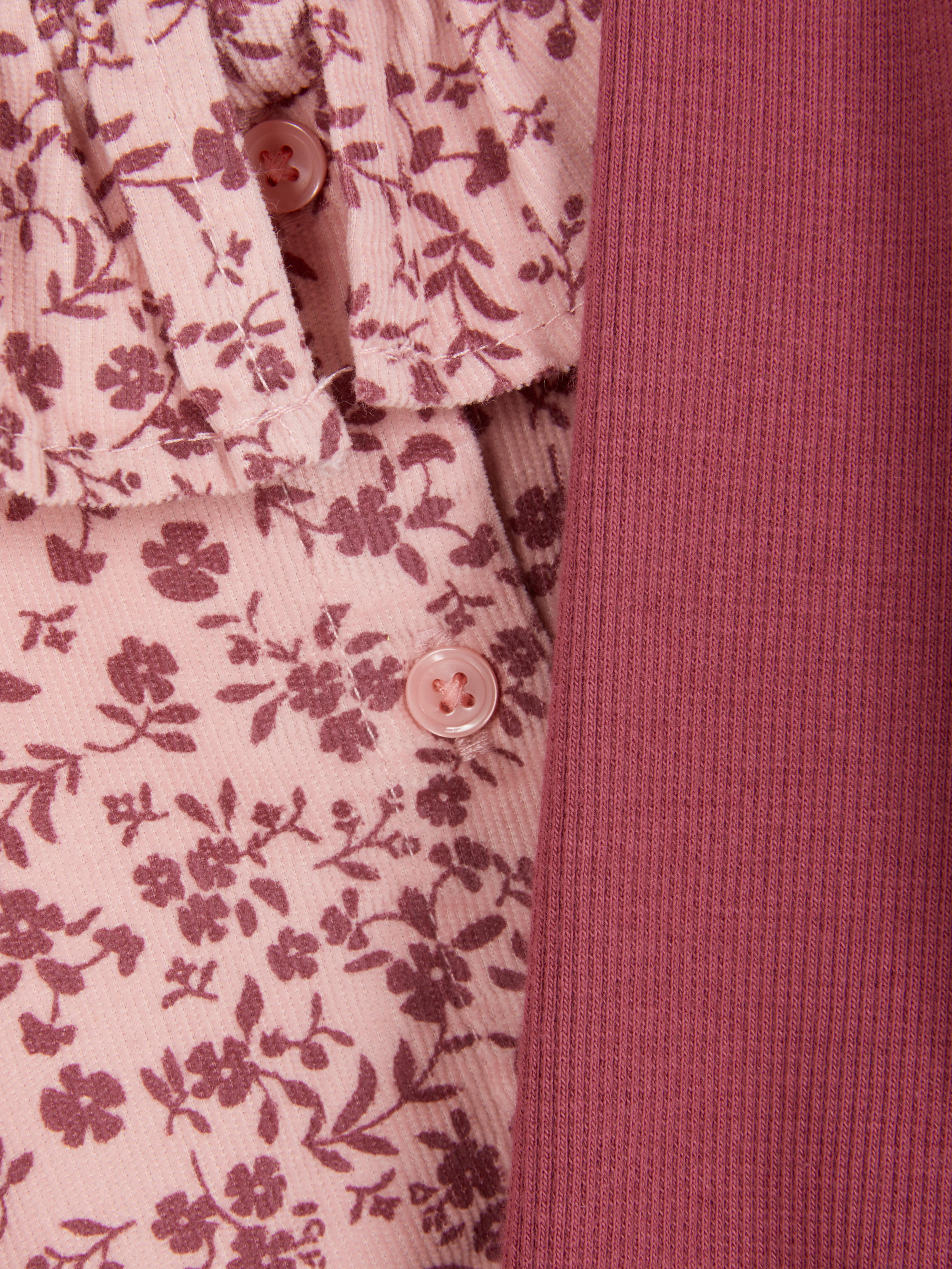 0-36mths | Floral Blouse and Leggings Set