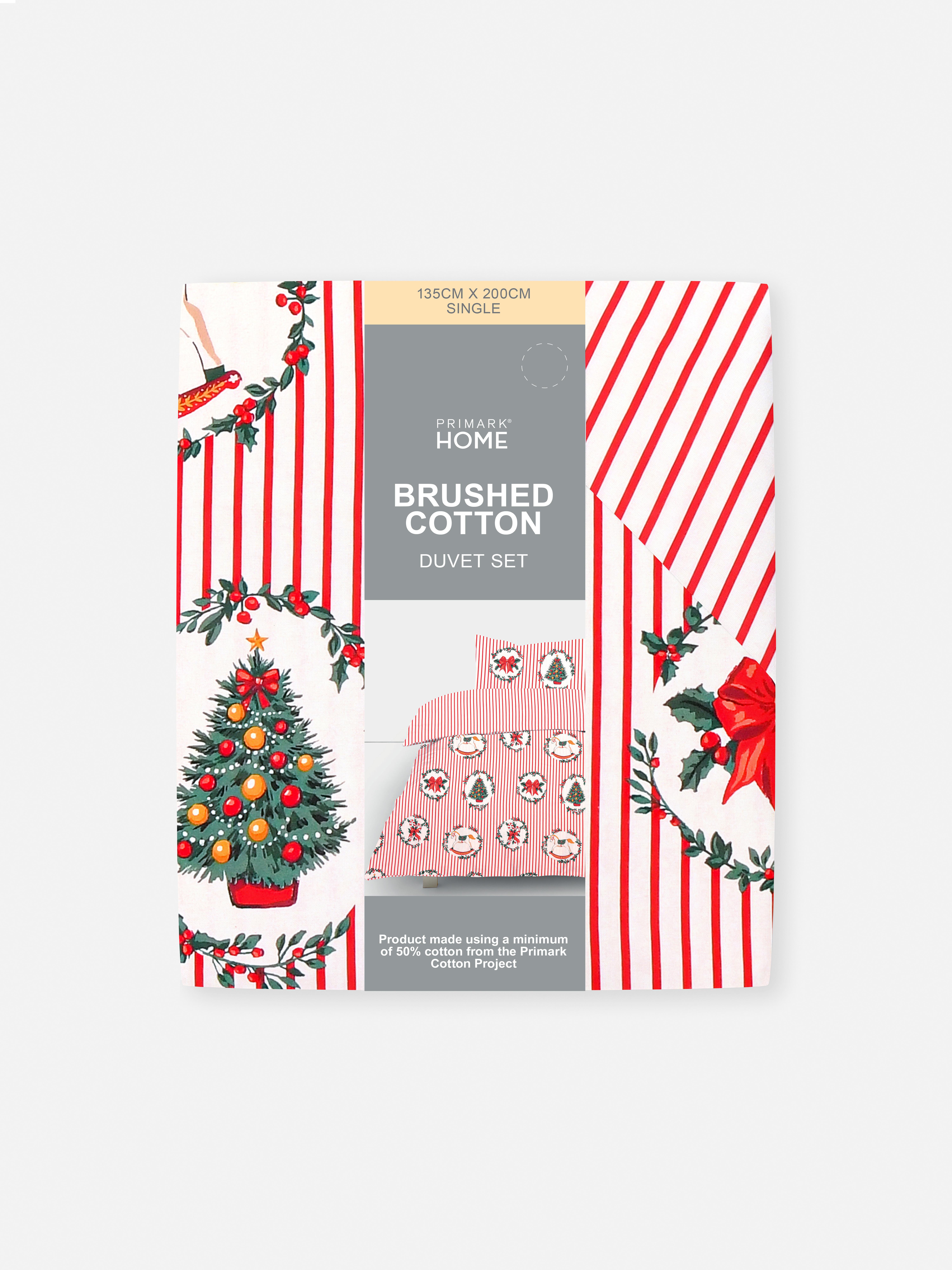Christmas Postcard Single Duvet Cover Set