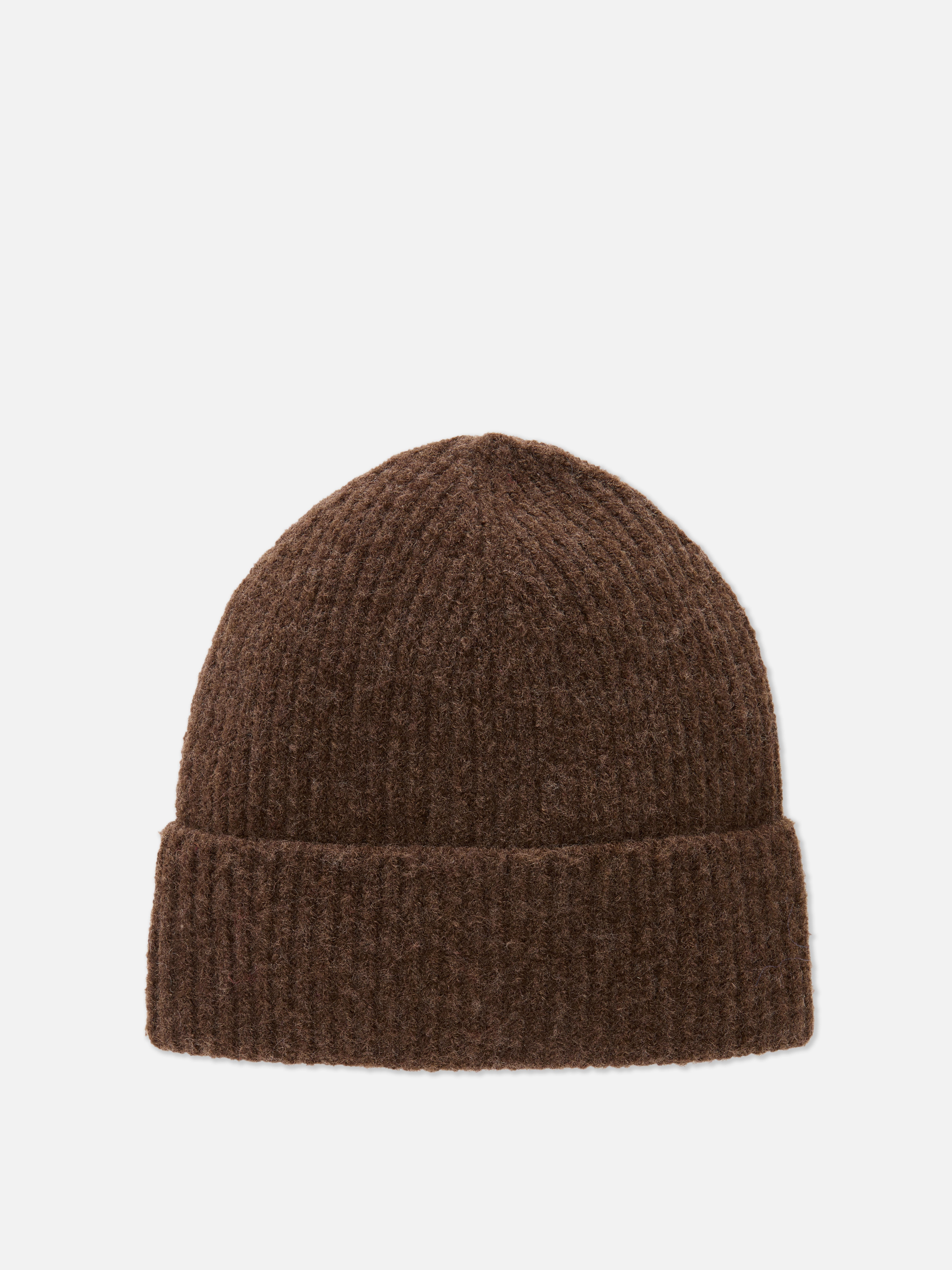 Chunky Turn Up Beanie Chocolate