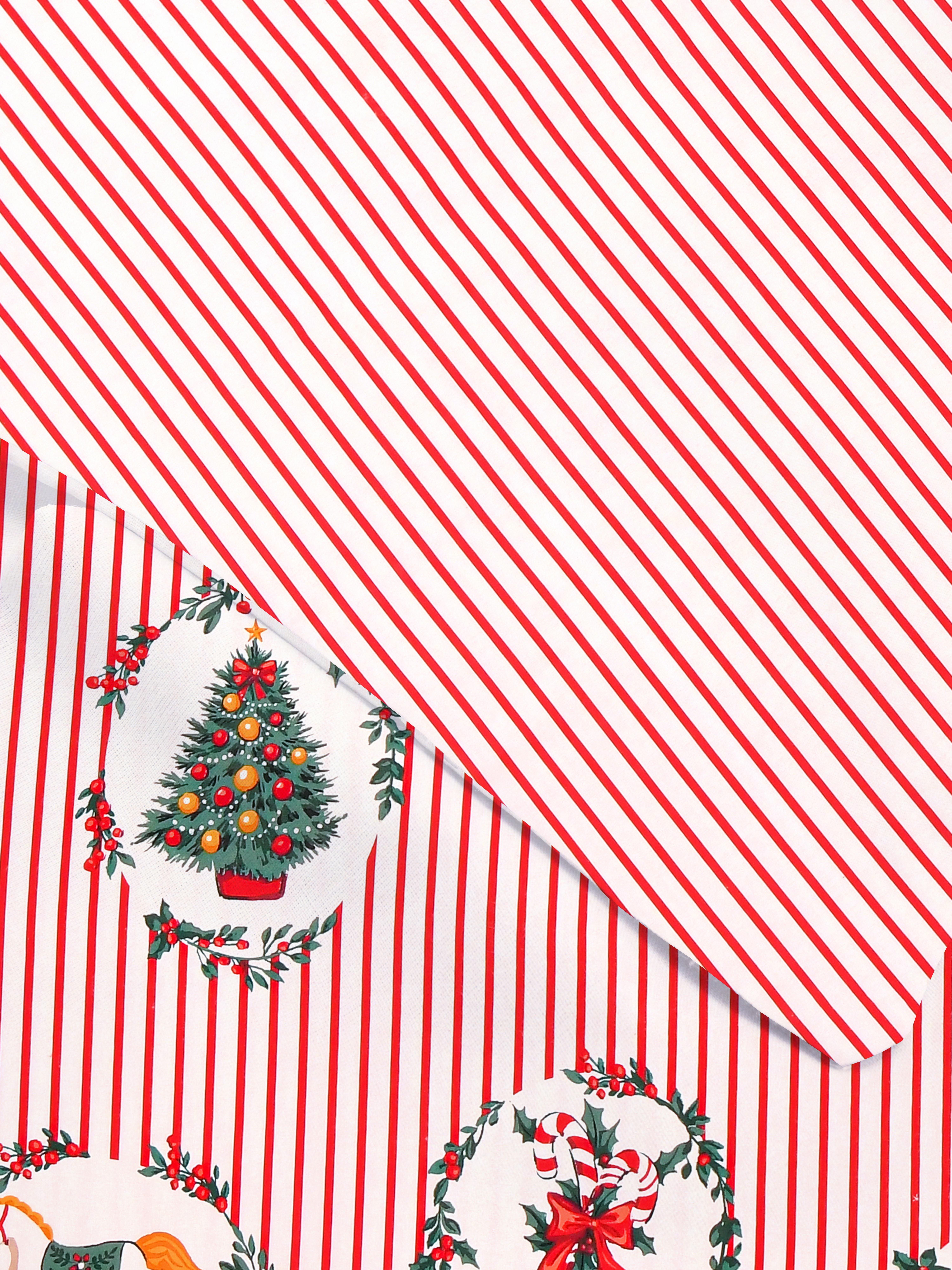 Conj. capa edredão King reversível ícones Natal