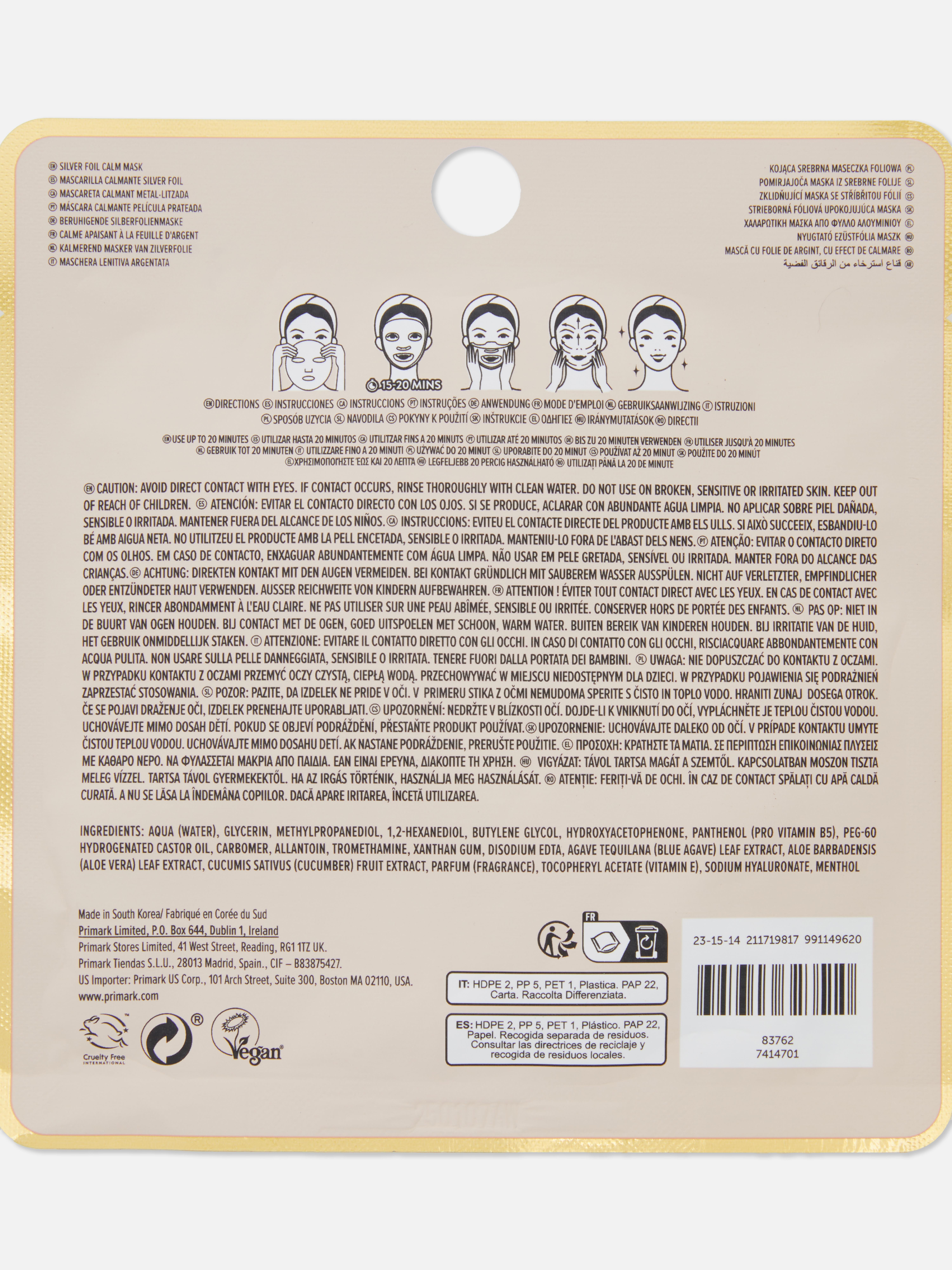 PS... Pro Cryo Sheet Mask