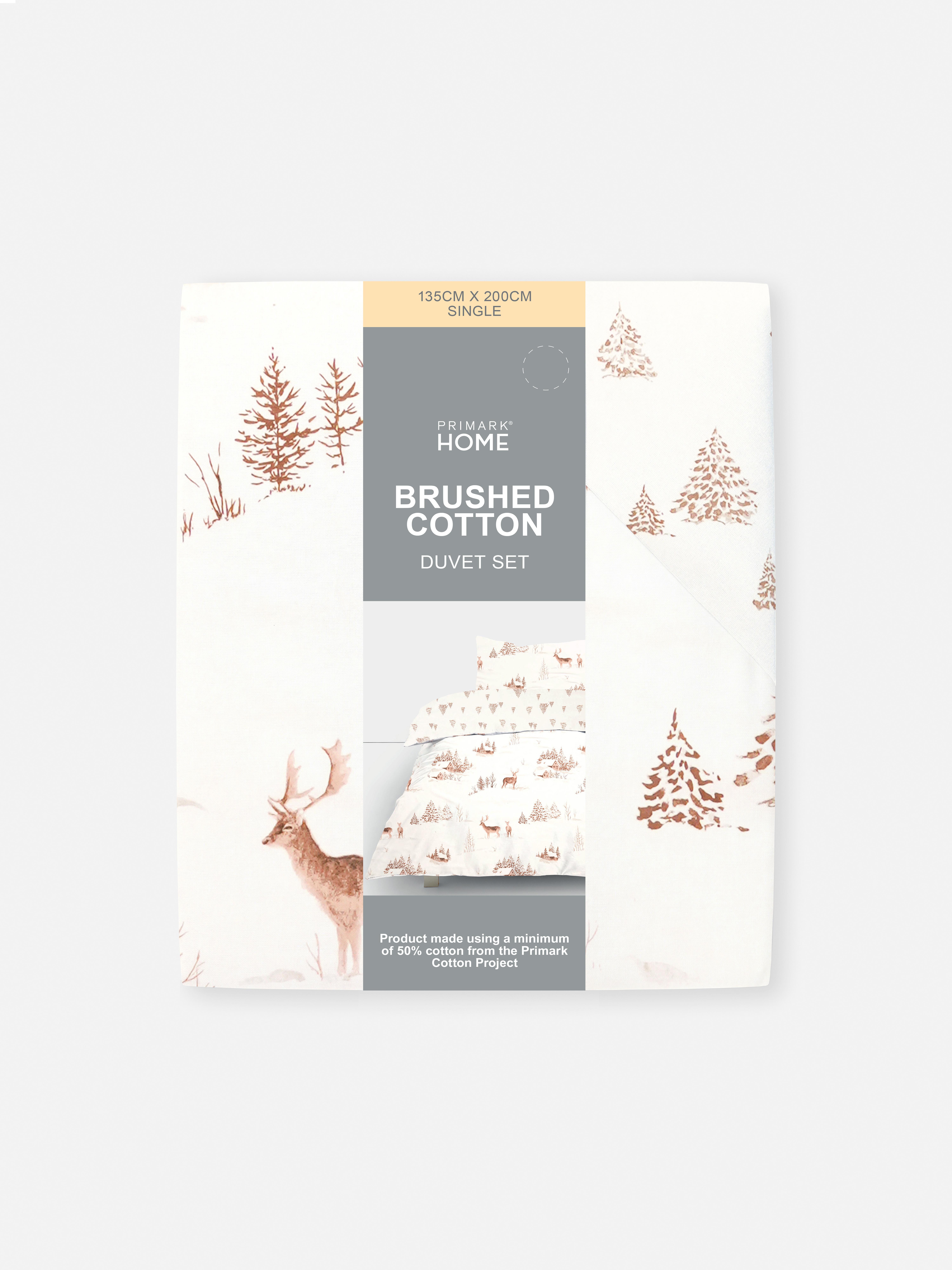 Set de funda nórdica individual con diseño navideño