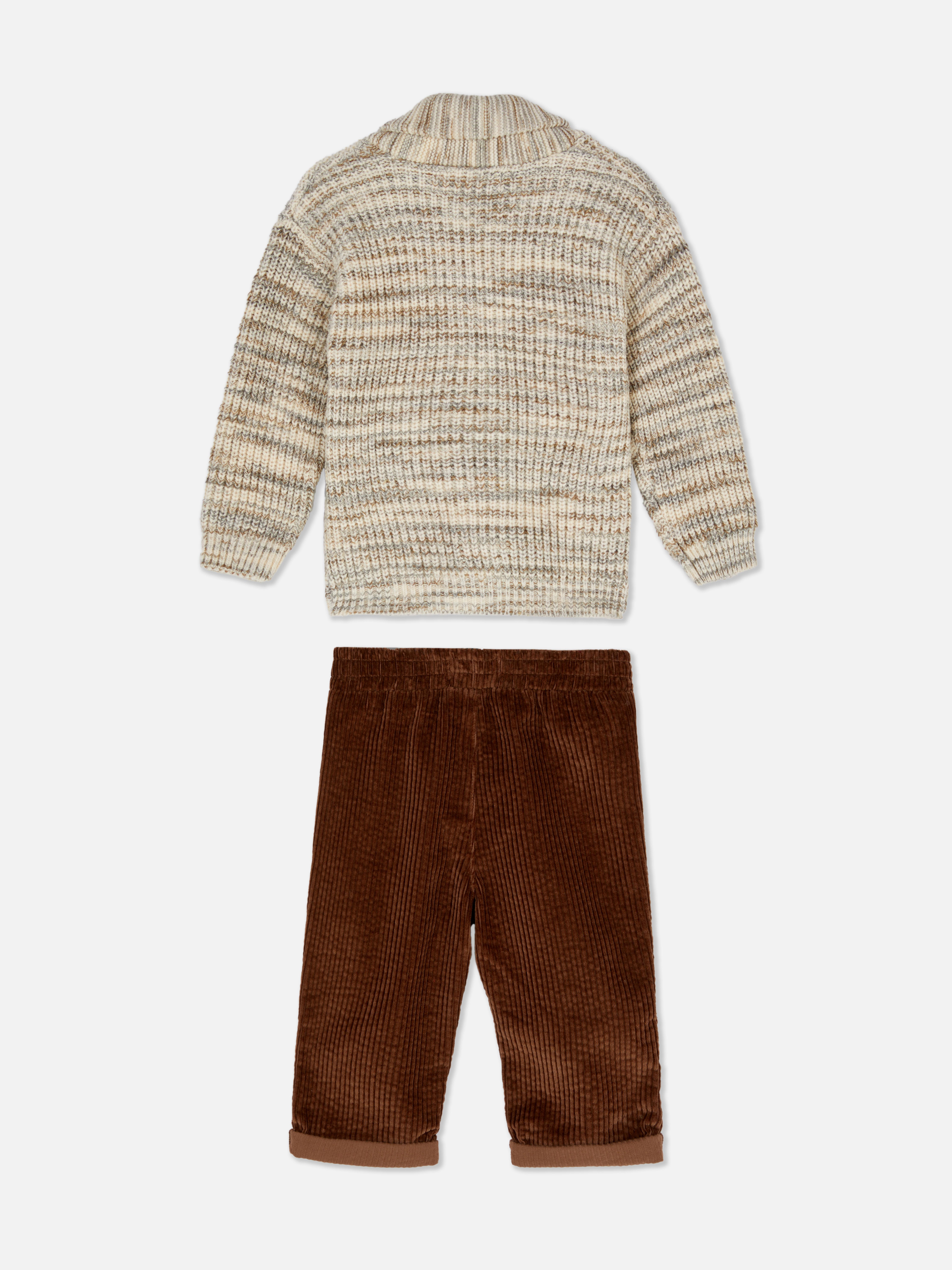 0-36 mnd | Set van vest en corduroy broek