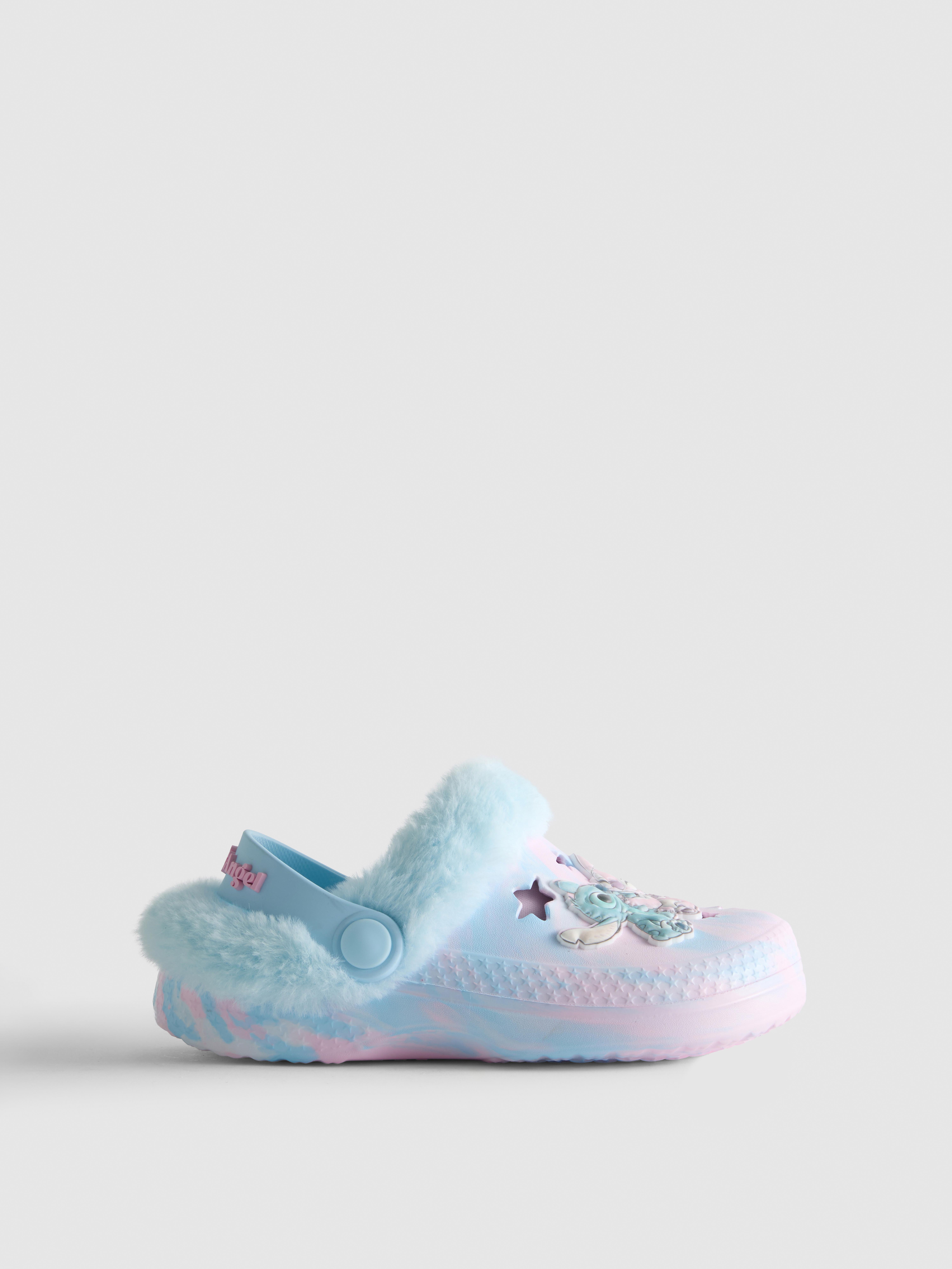 Disney’s Stitch Faux Fur Clog Slippers