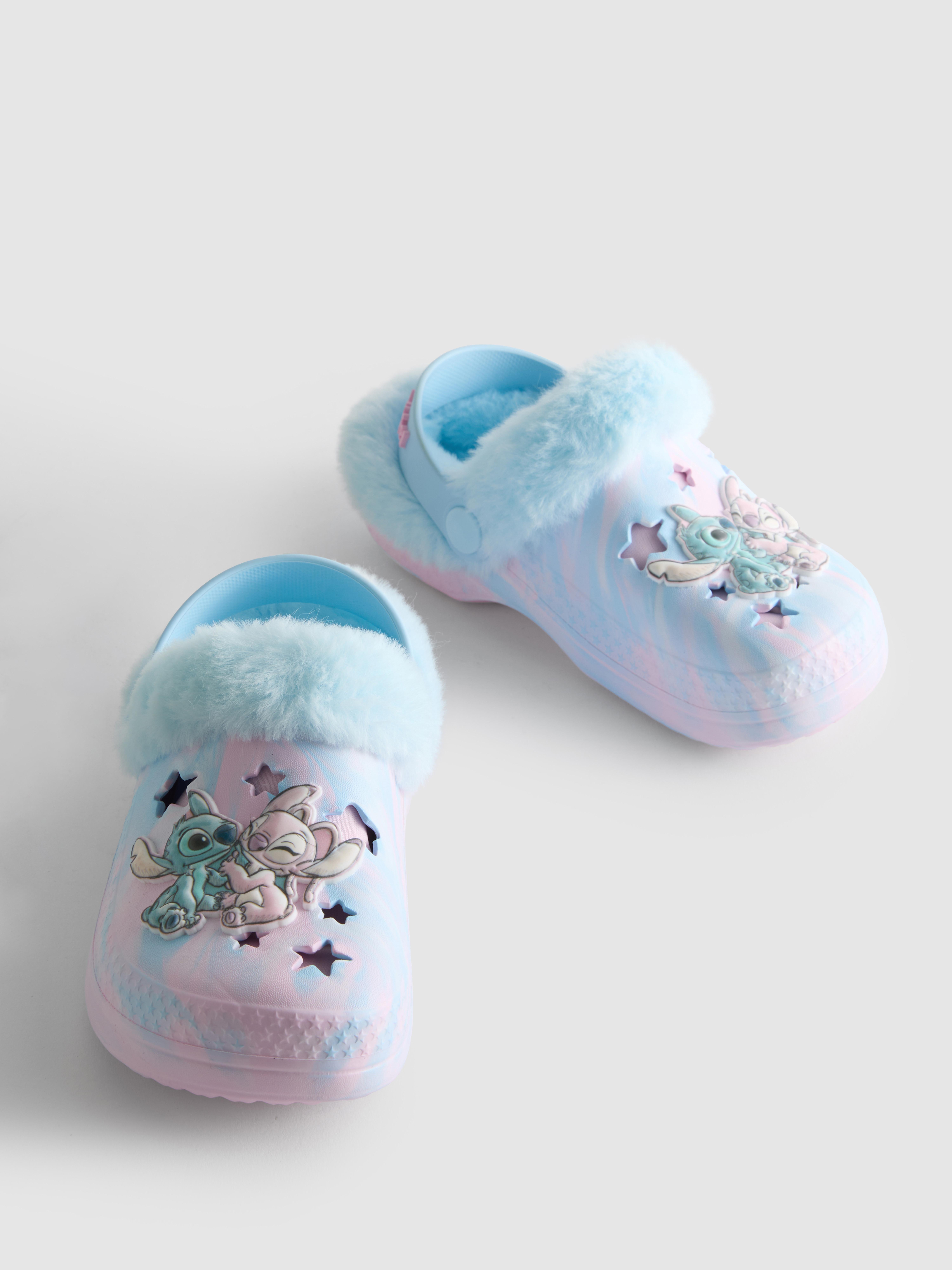 Disney’s Stitch Faux Fur Clog Slippers