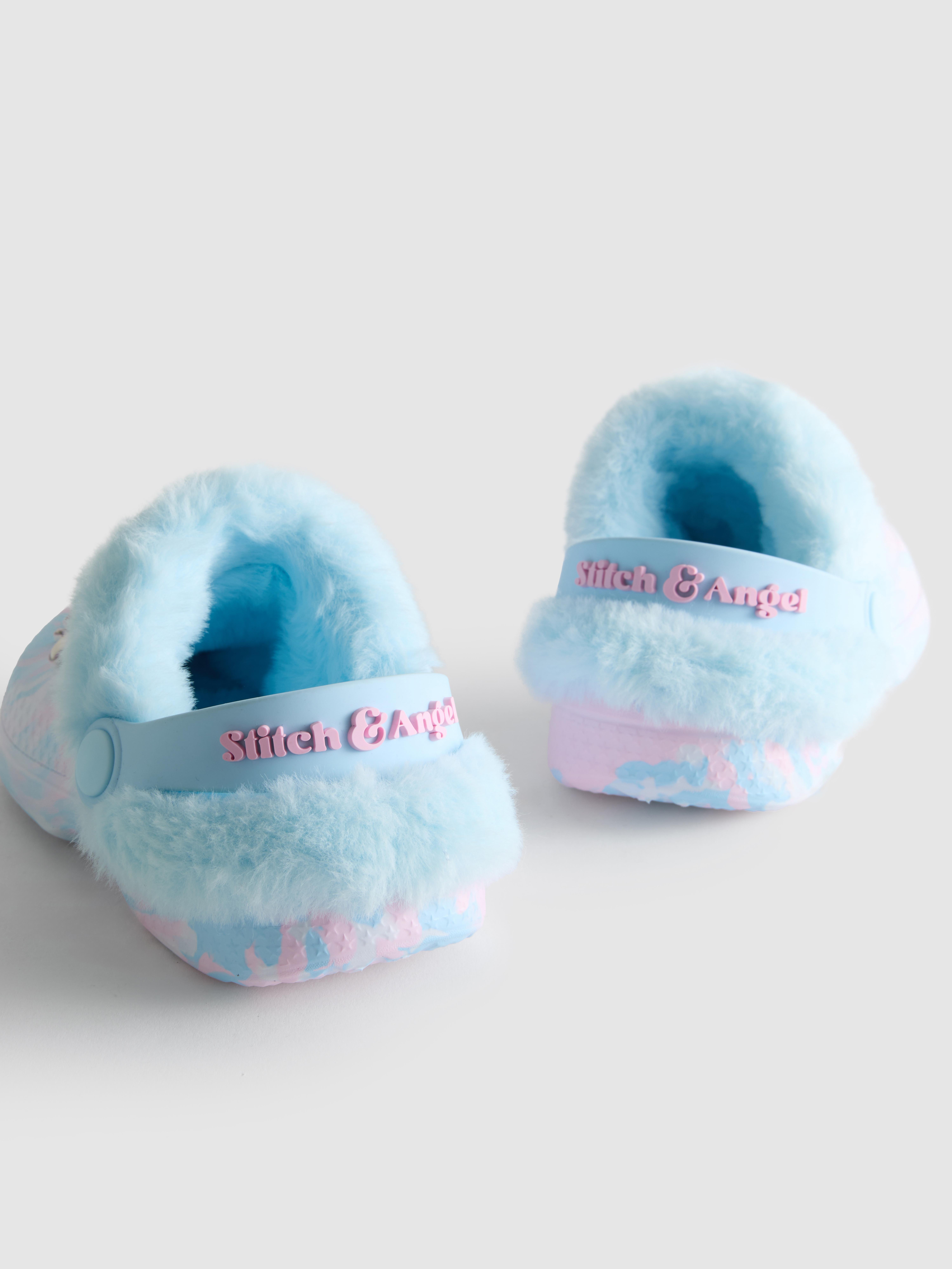 Disney’s Stitch Faux Fur Clog Slippers
