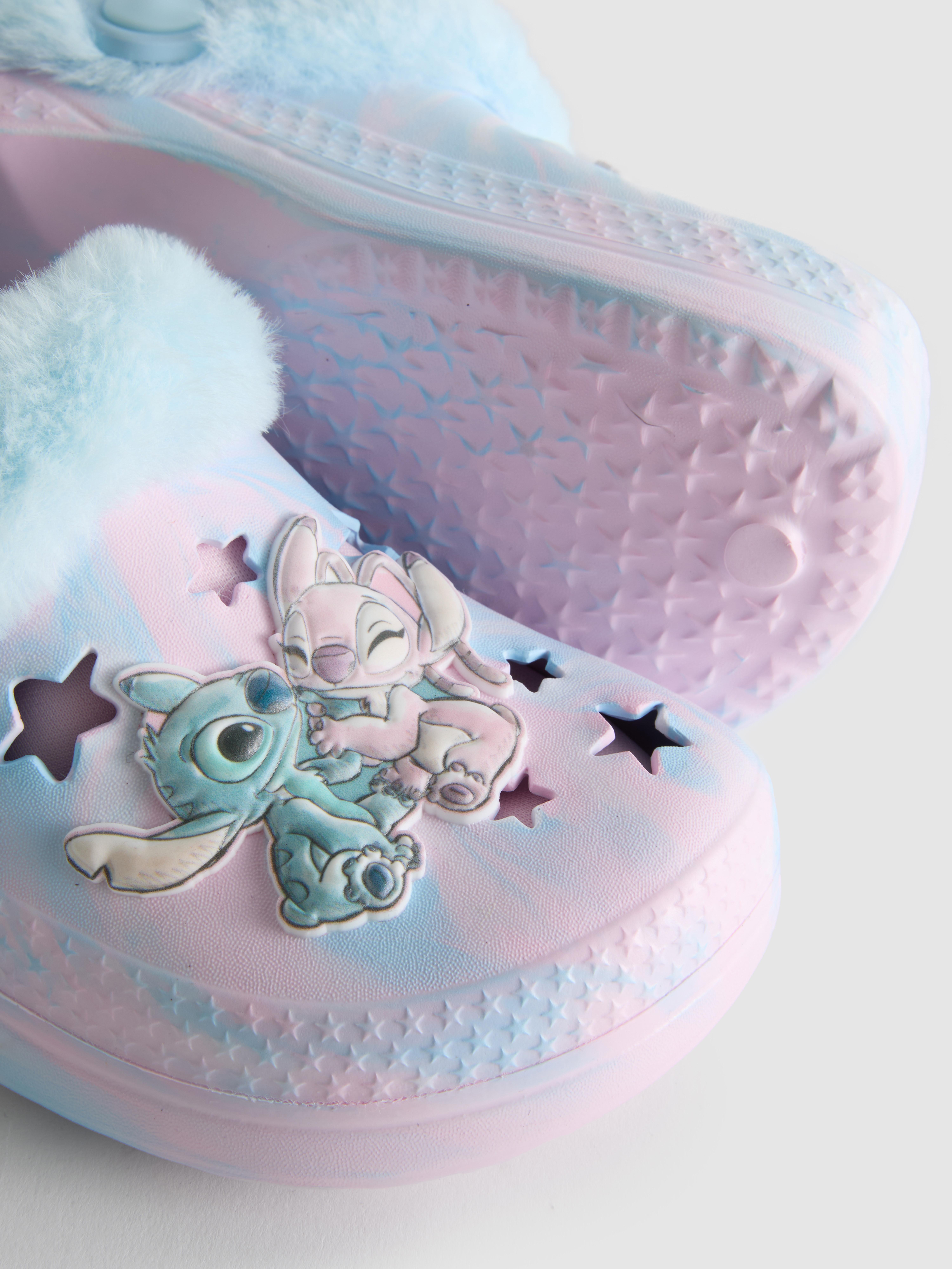 Disney’s Stitch Faux Fur Clog Slippers