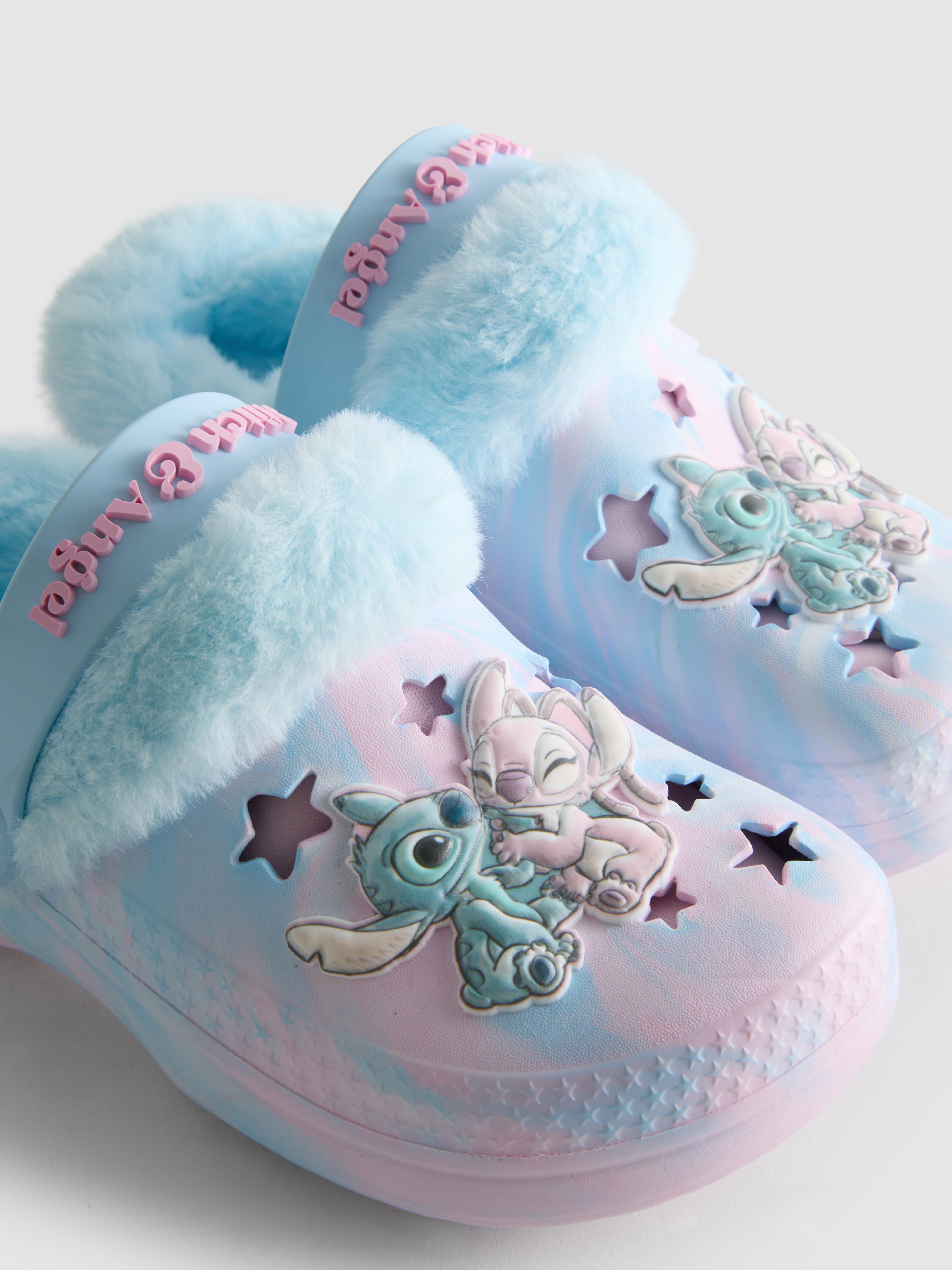 Disney’s Stitch Faux Fur Clog Slippers