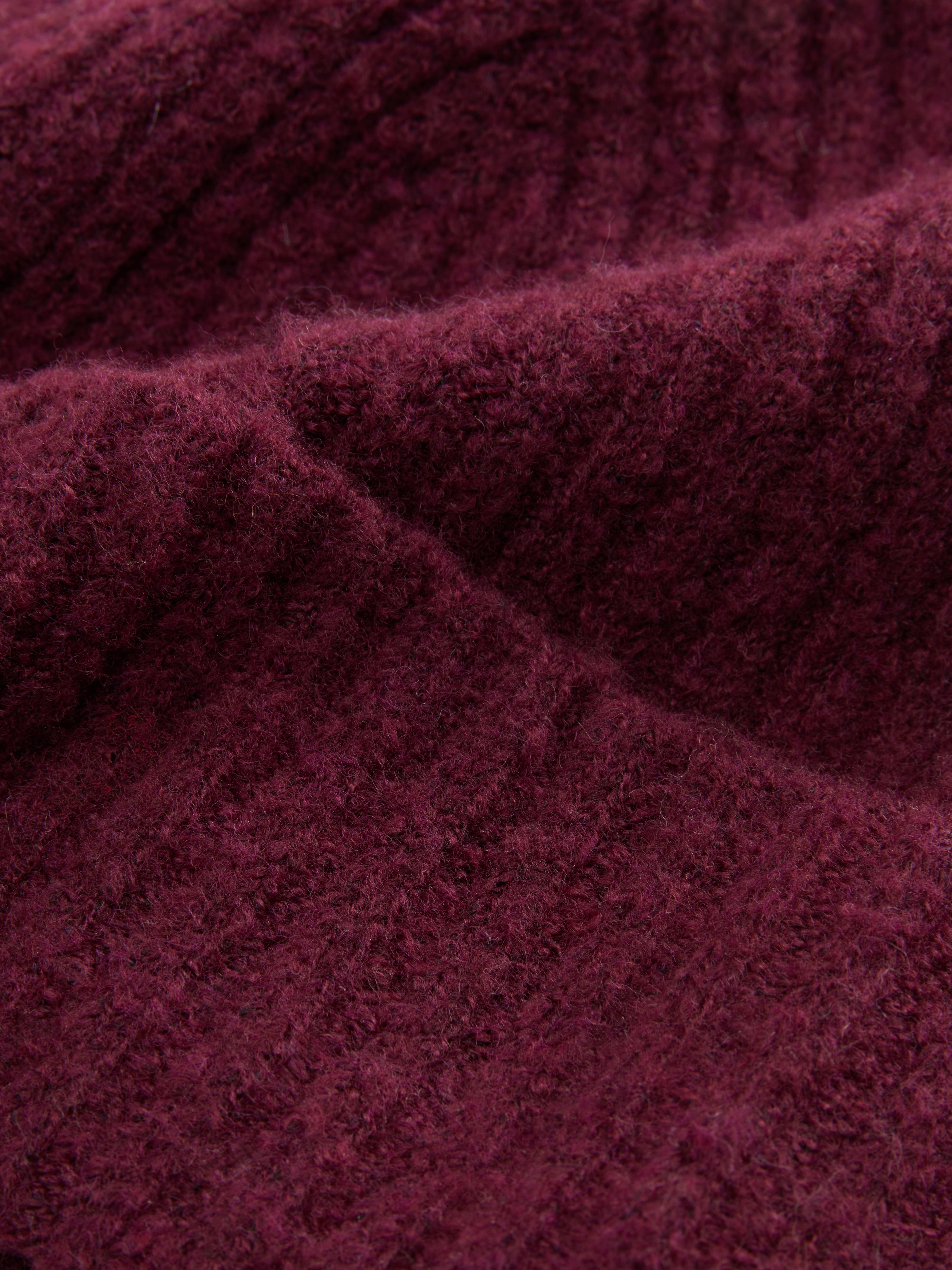 Gorro de punto acanalado