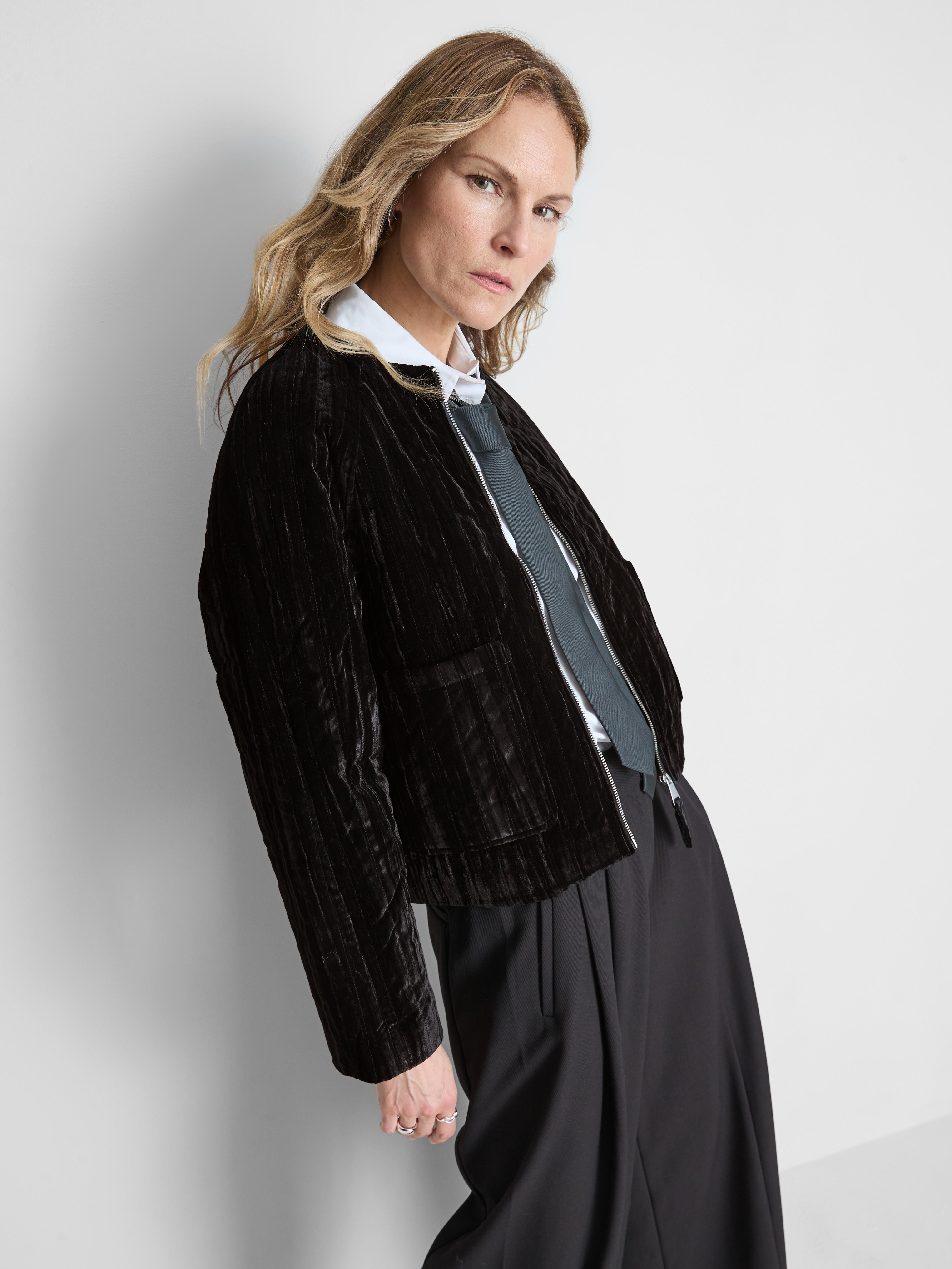 Velvet Bomber Jacket