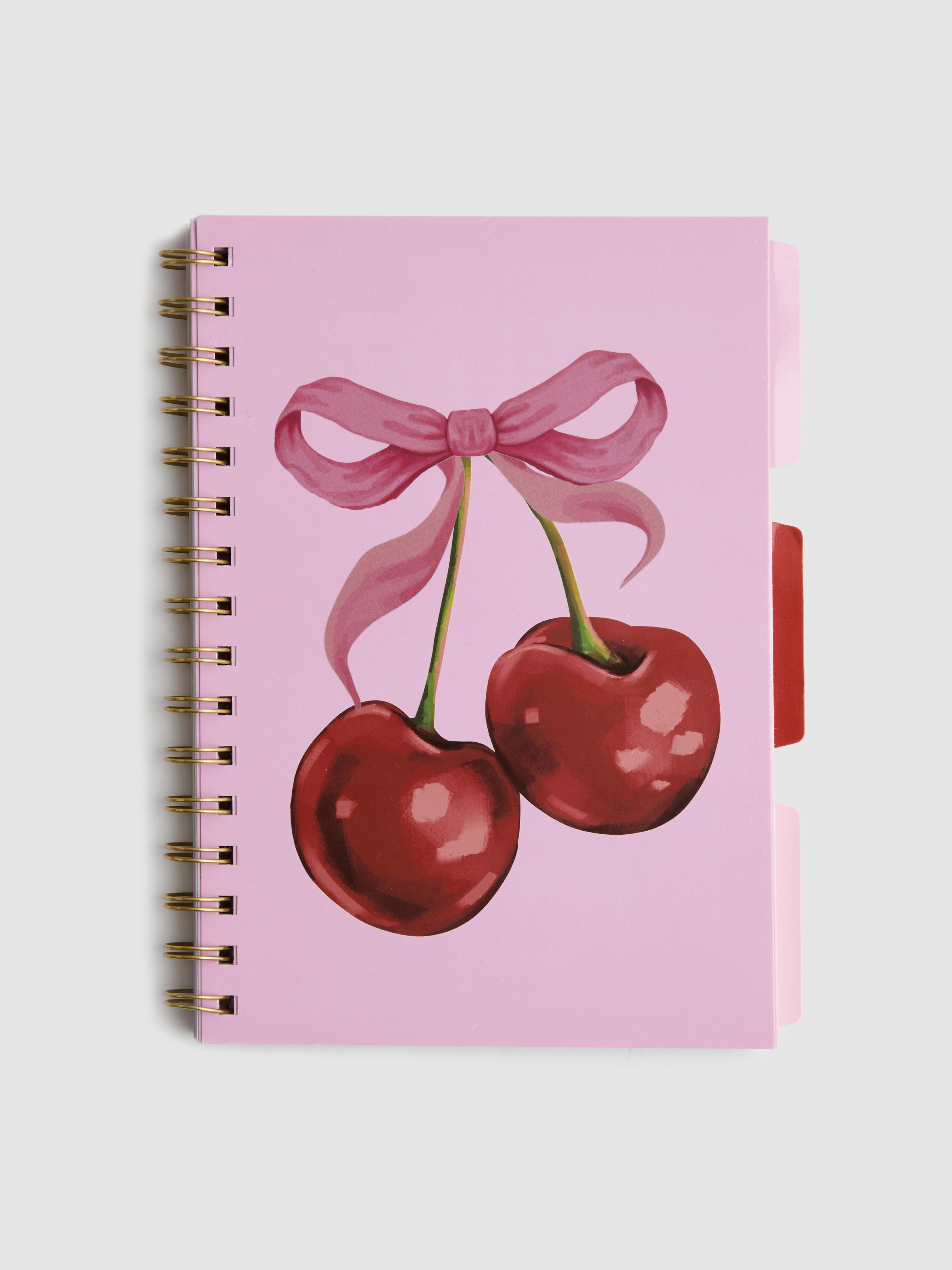 A5 Cherry Tab Notebook