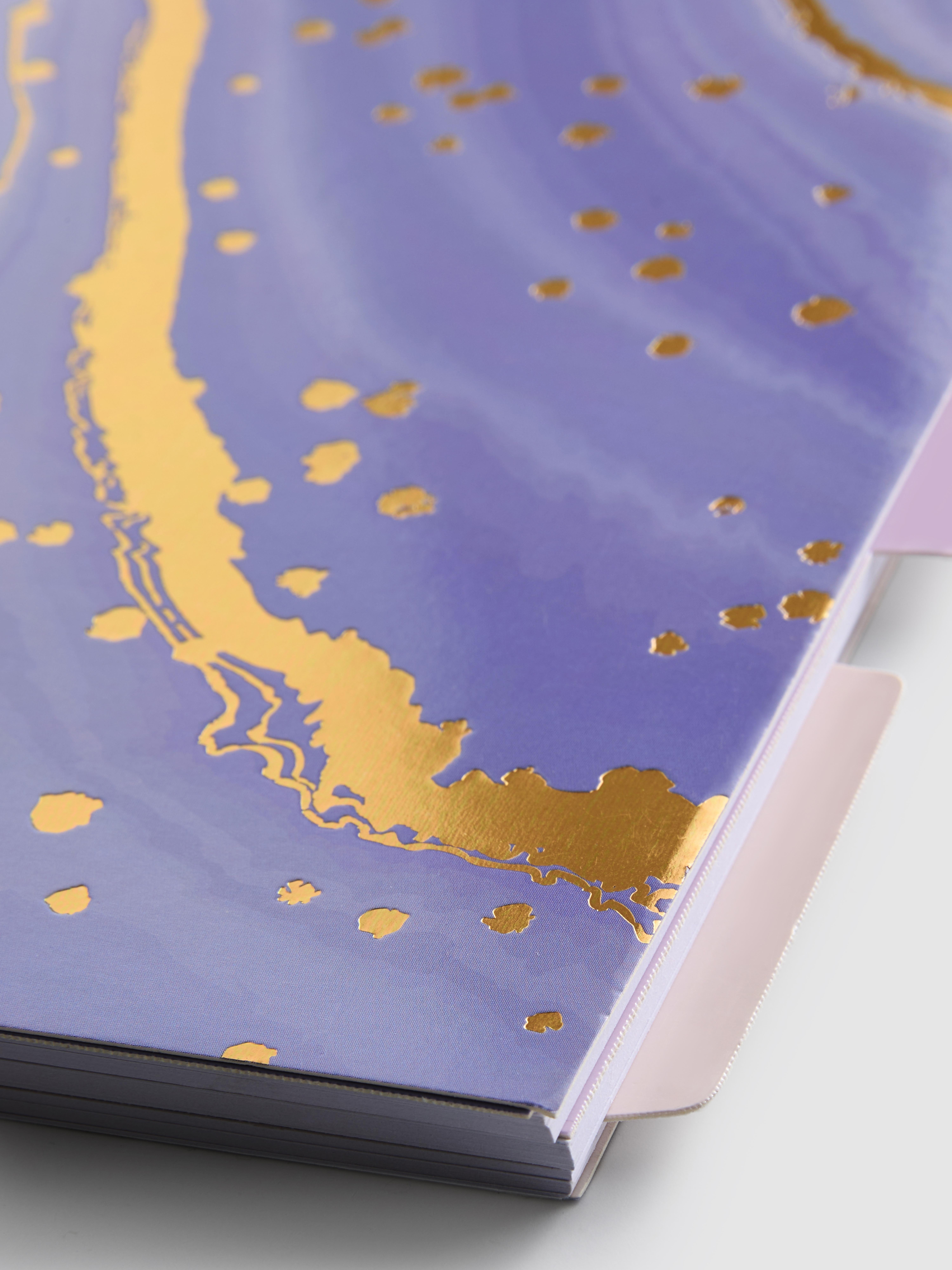 A5 Marble Print Tab Notebook