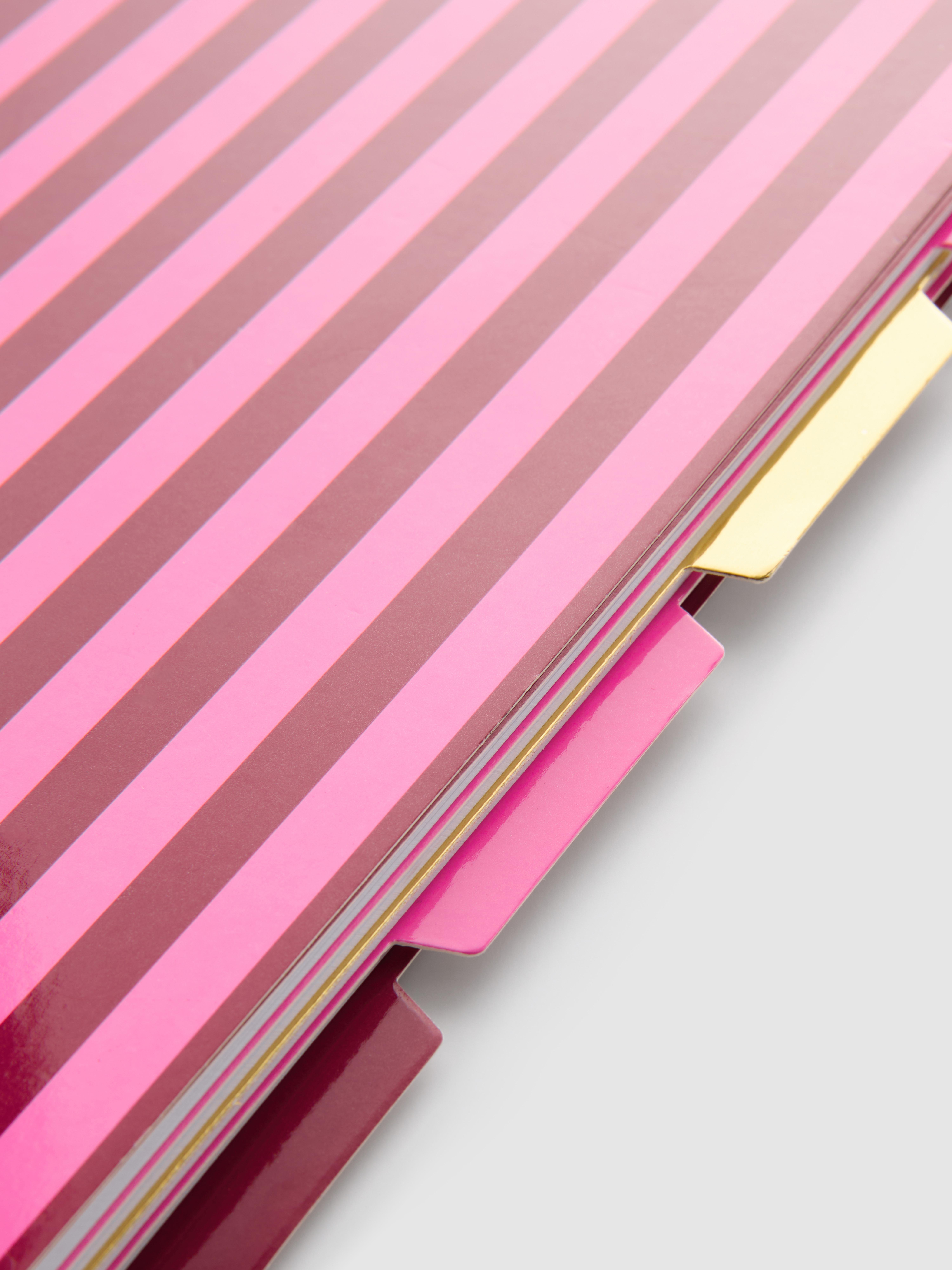 A4 Striped Tab Notebook