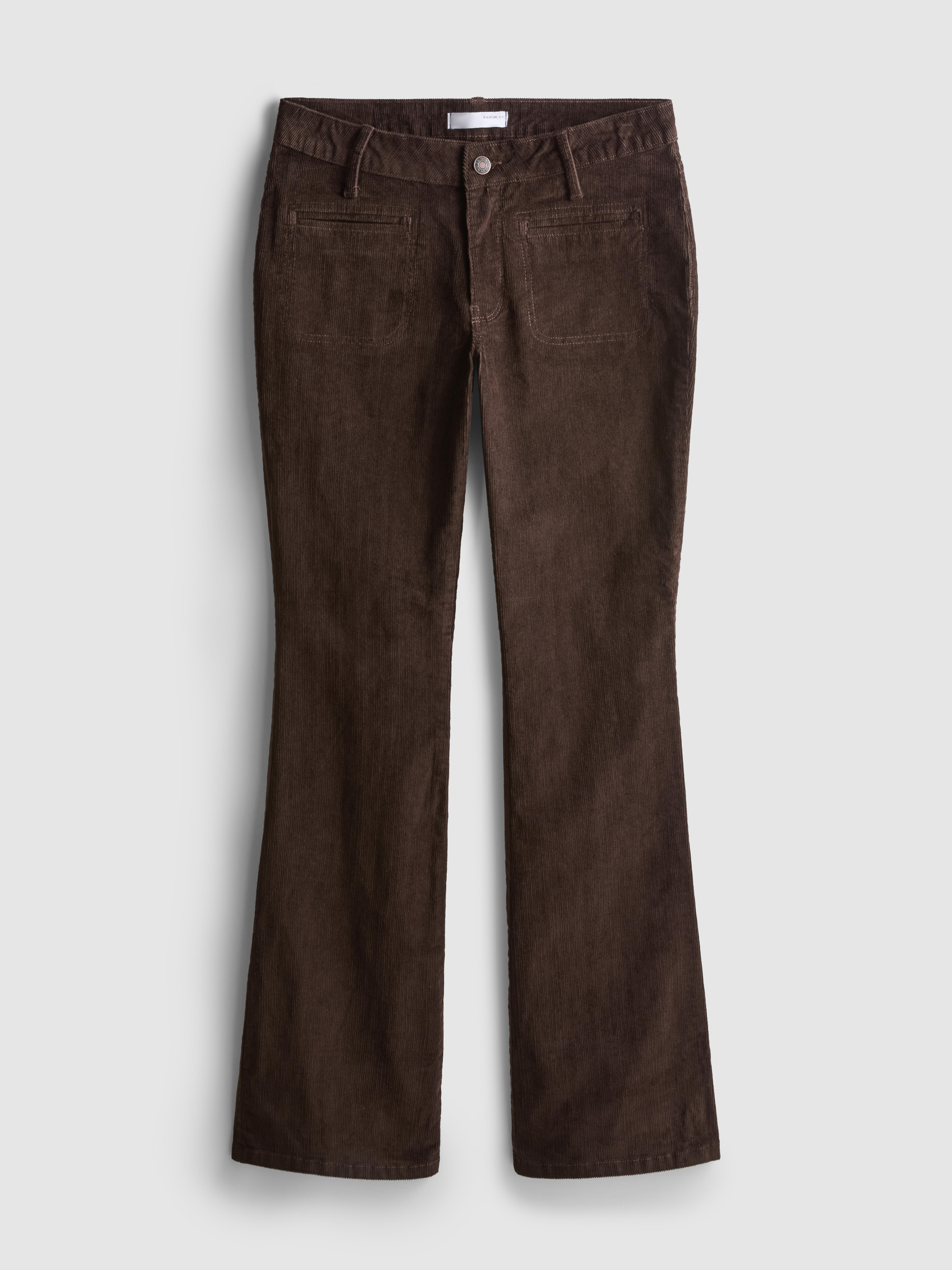 Mid Rise Corduroy Bootcut Jeans