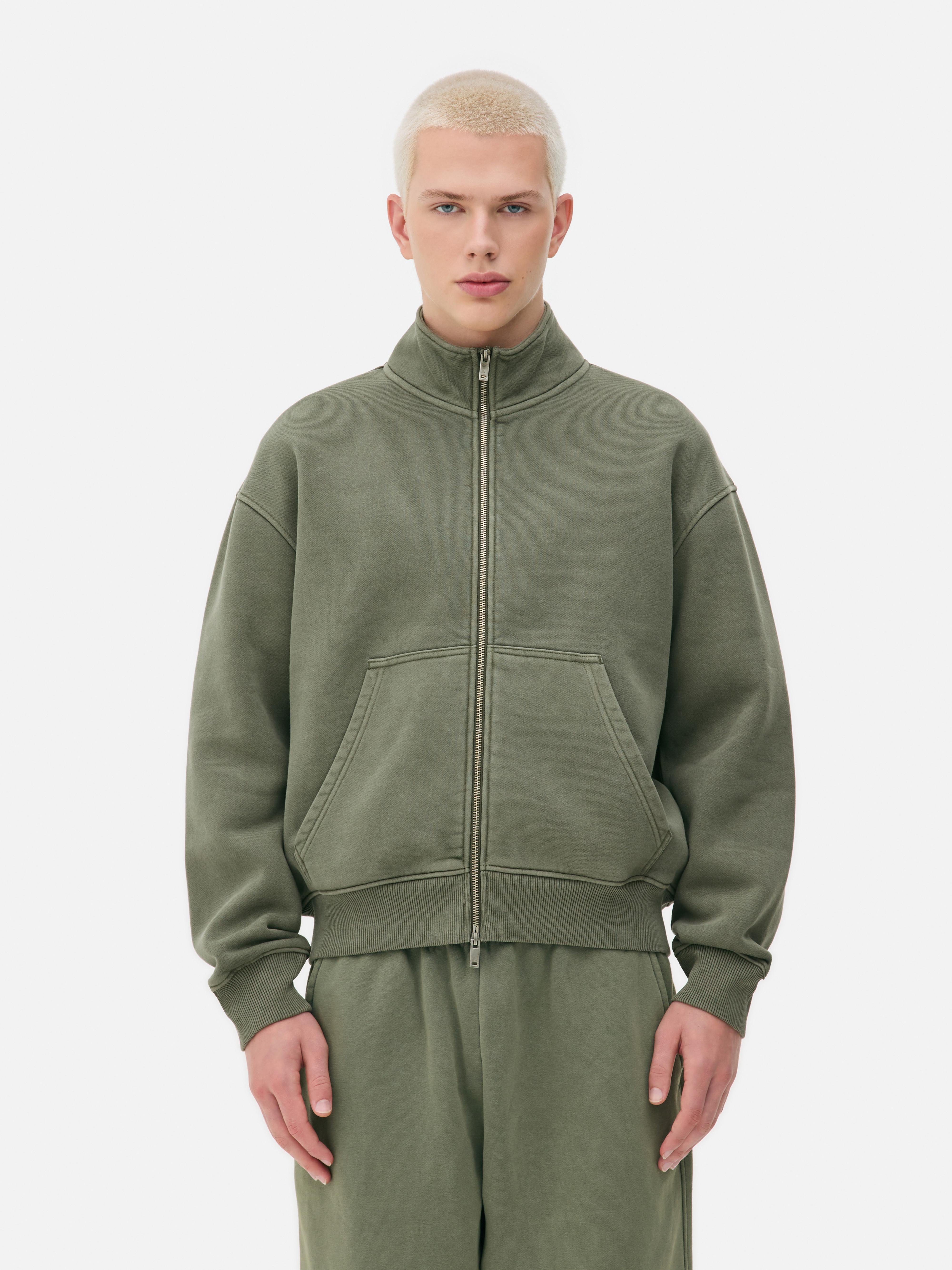 Sweatshirt mit Trichterkragen und Reißverschluss