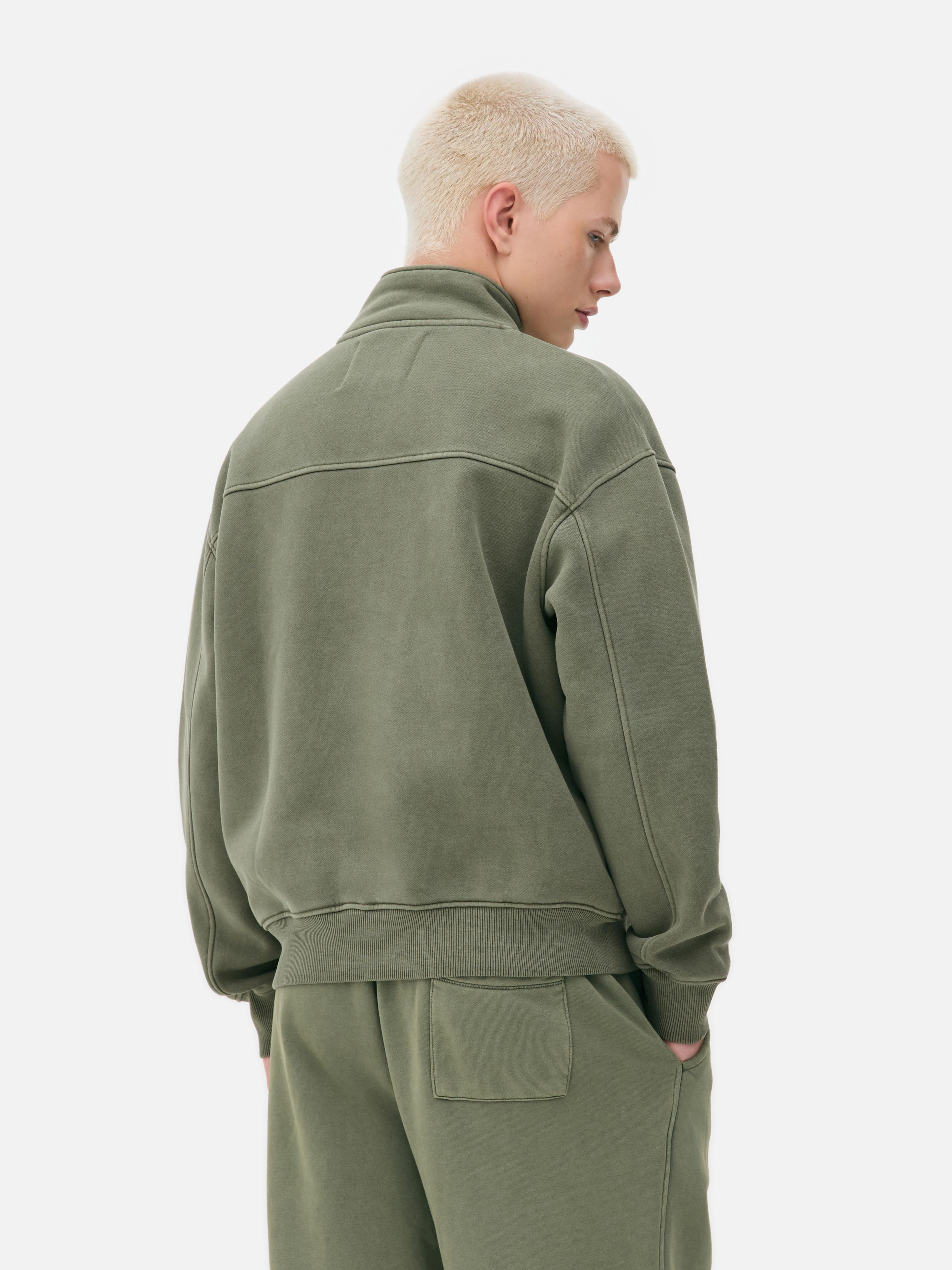 Sweatshirt mit Trichterkragen und Reißverschluss