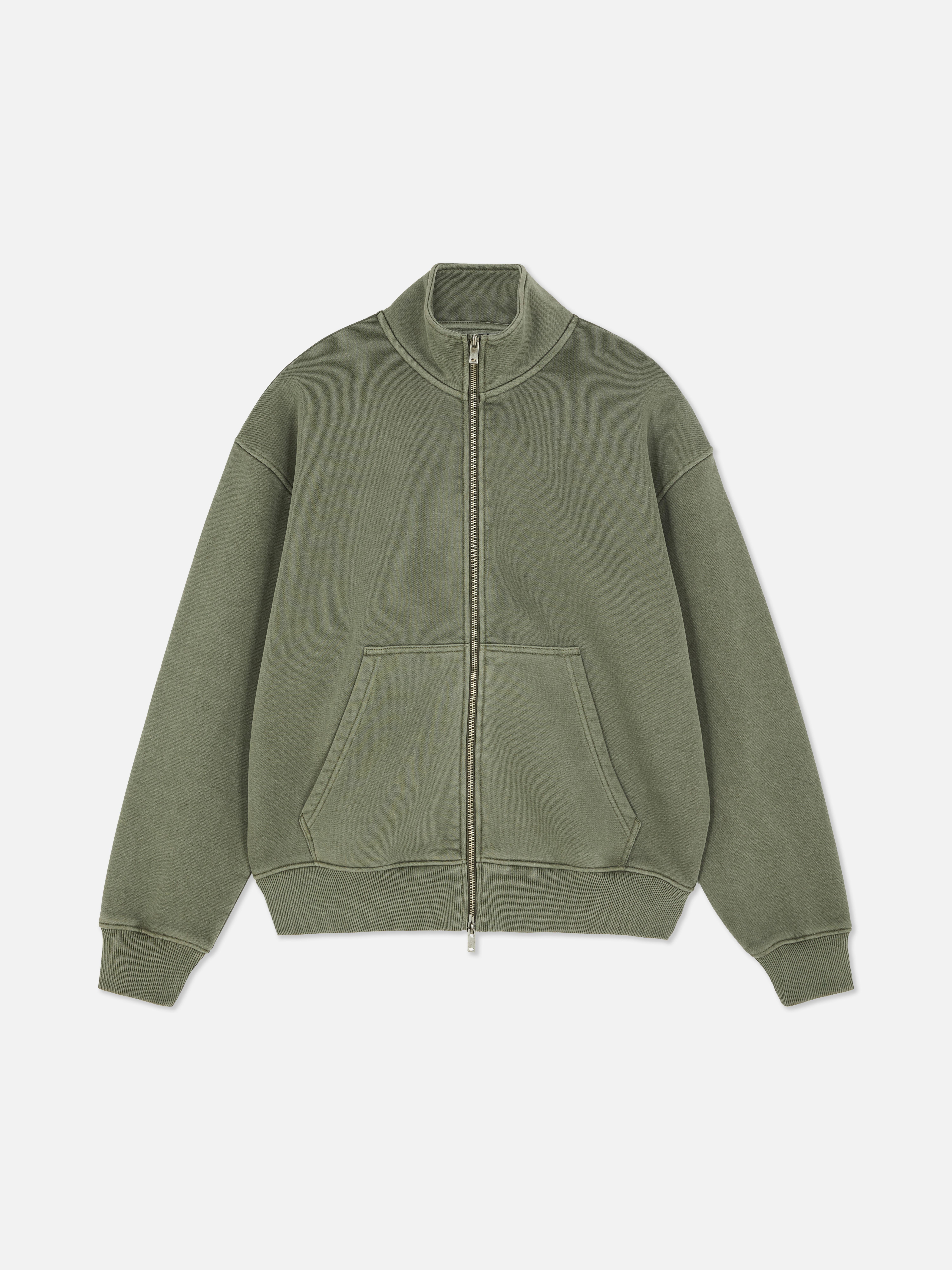 Sweatshirt mit Trichterkragen und Reißverschluss