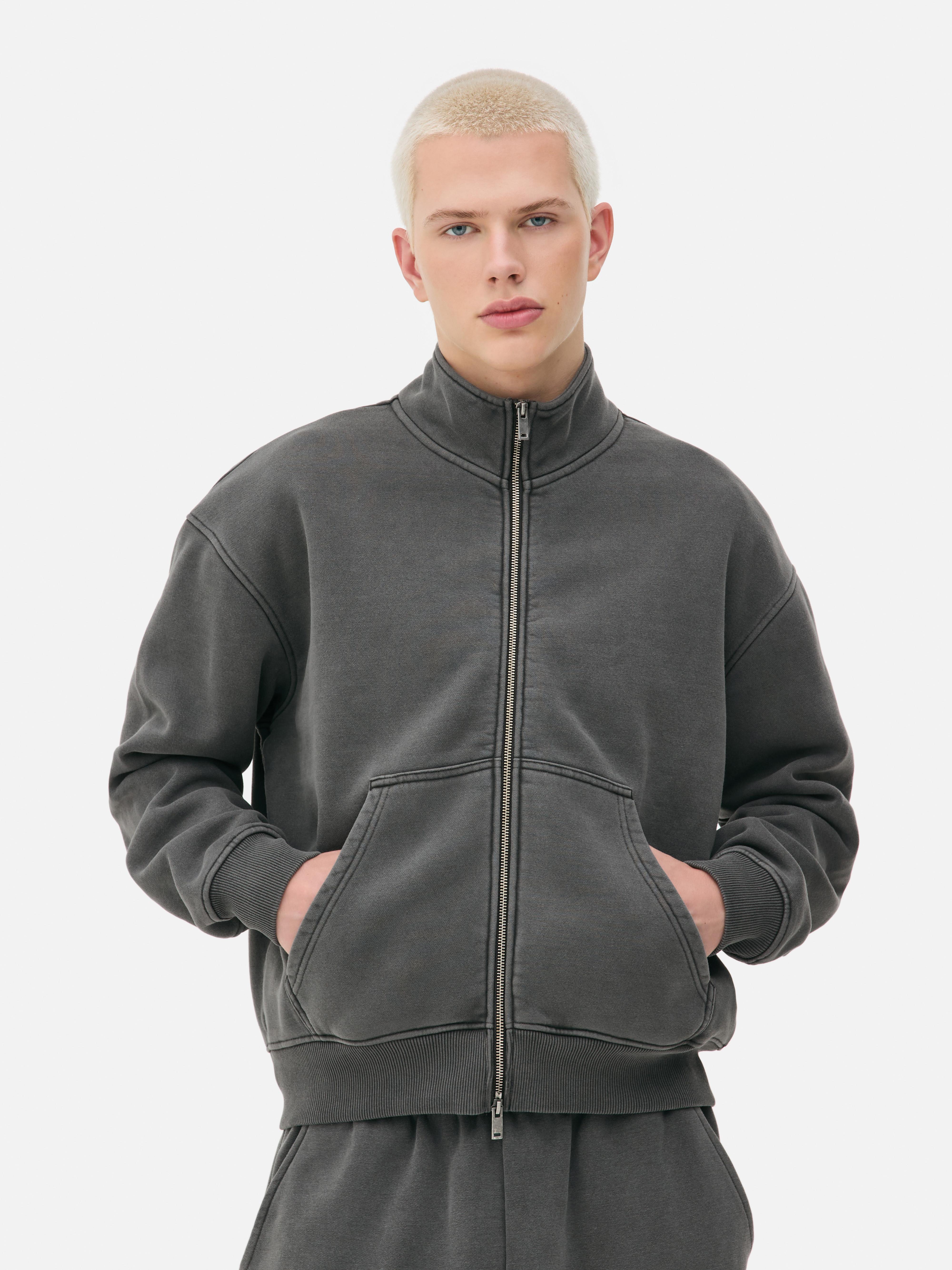 Sweatshirt mit Trichterkragen und Reißverschluss