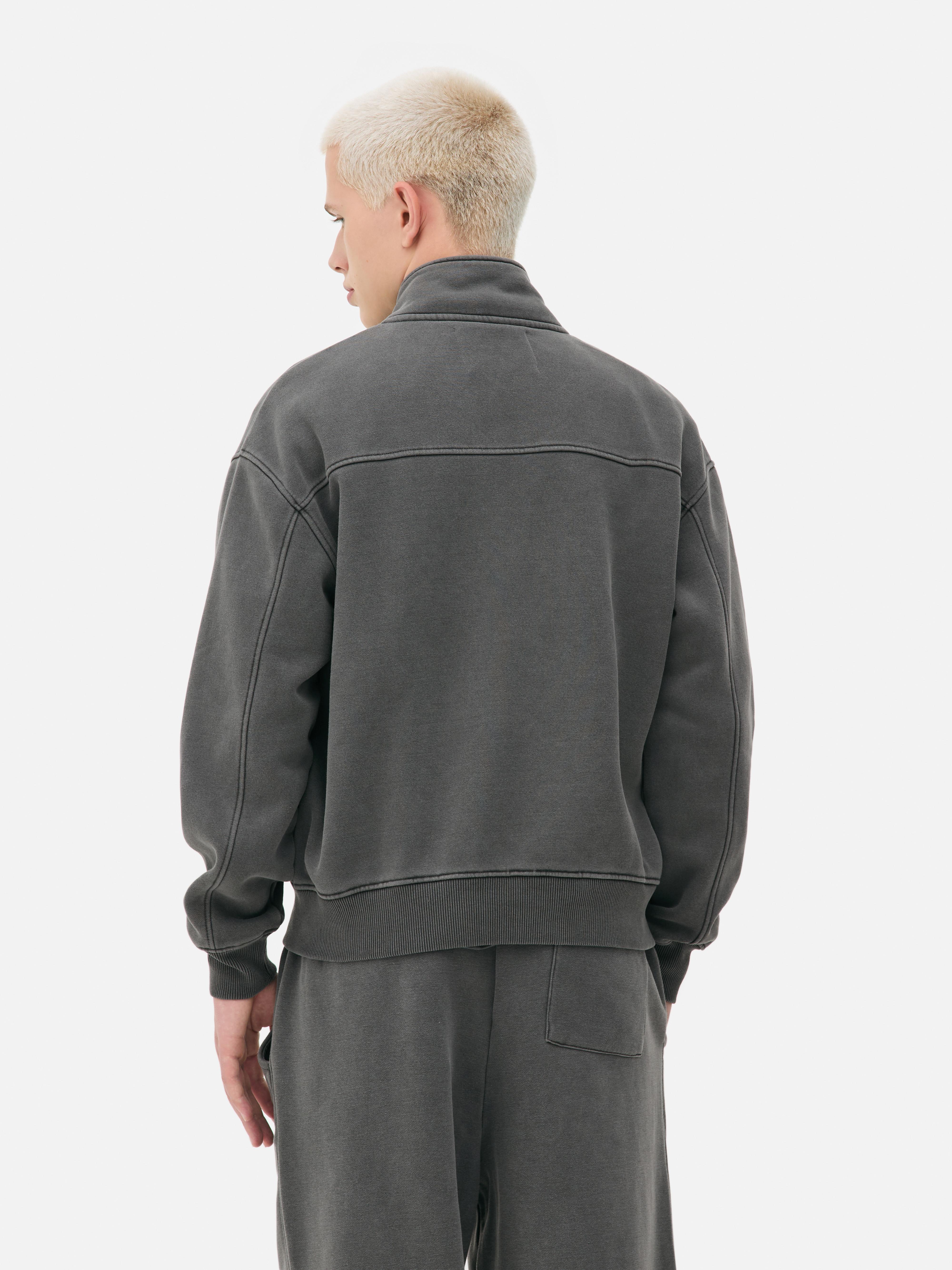Sweatshirt mit Trichterkragen und Reißverschluss