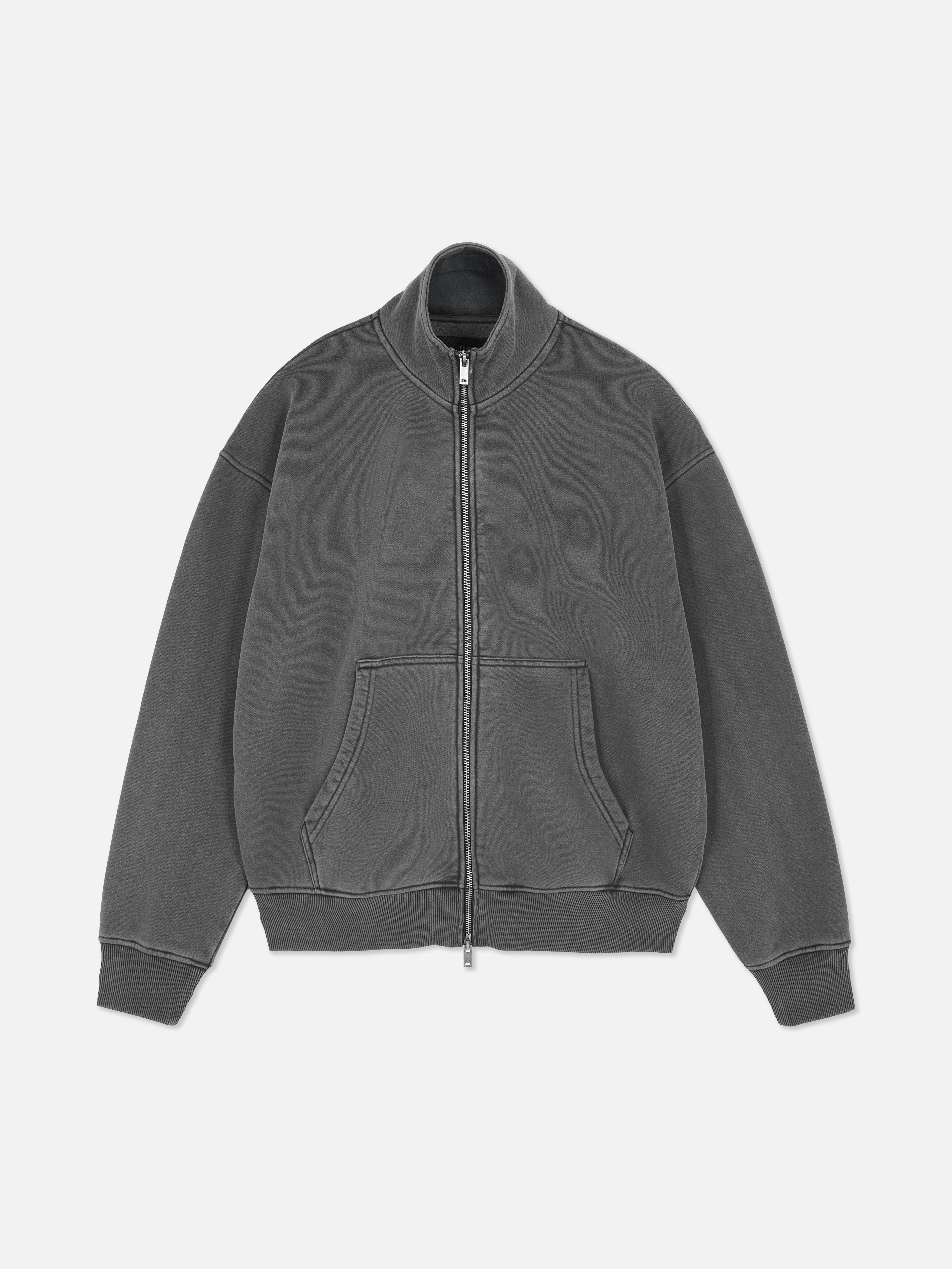 Sweatshirt mit Trichterkragen und Reißverschluss