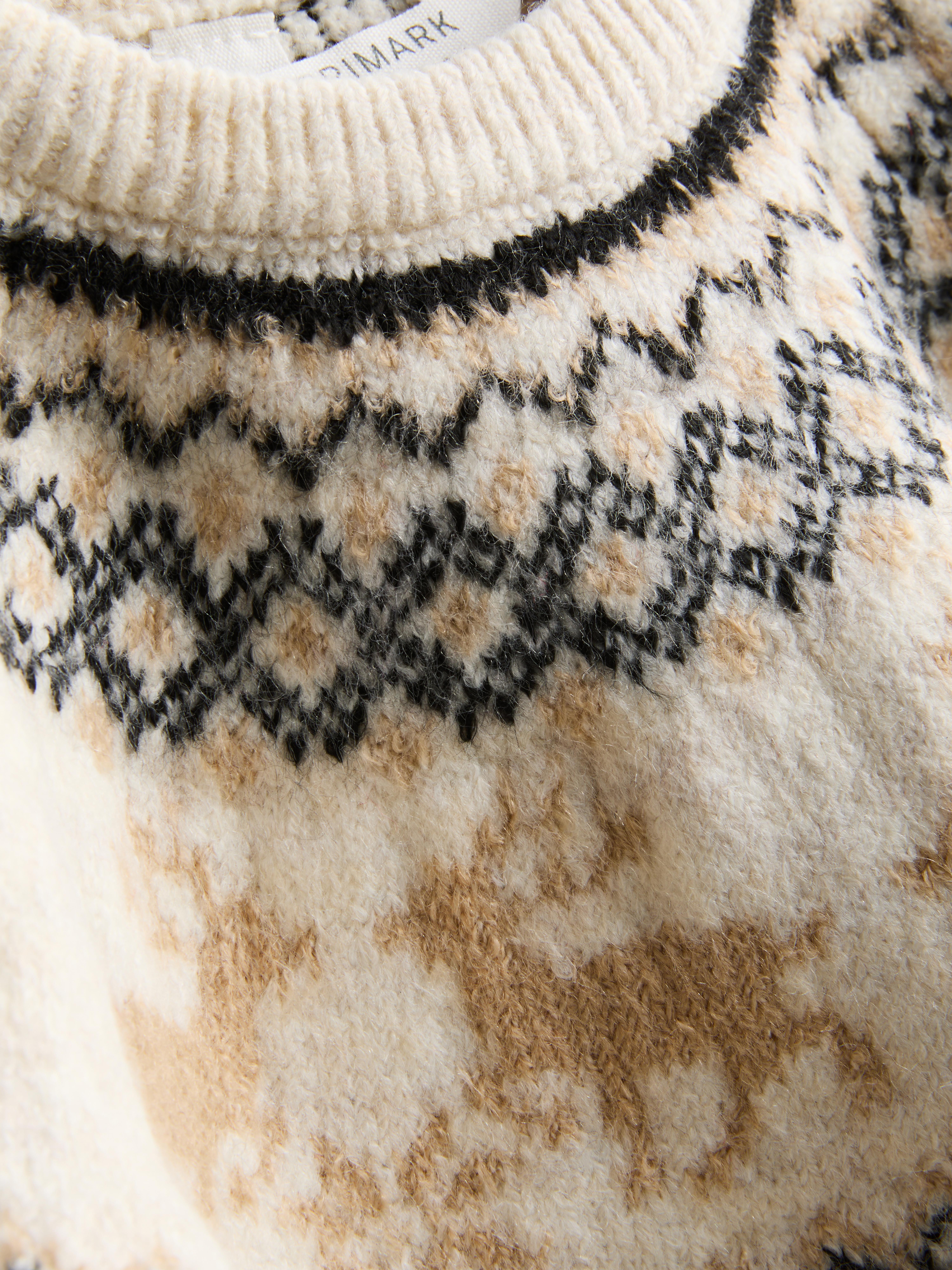 0-36mths | Baby's Reindeer Fair Isle Family Christmas Jumper