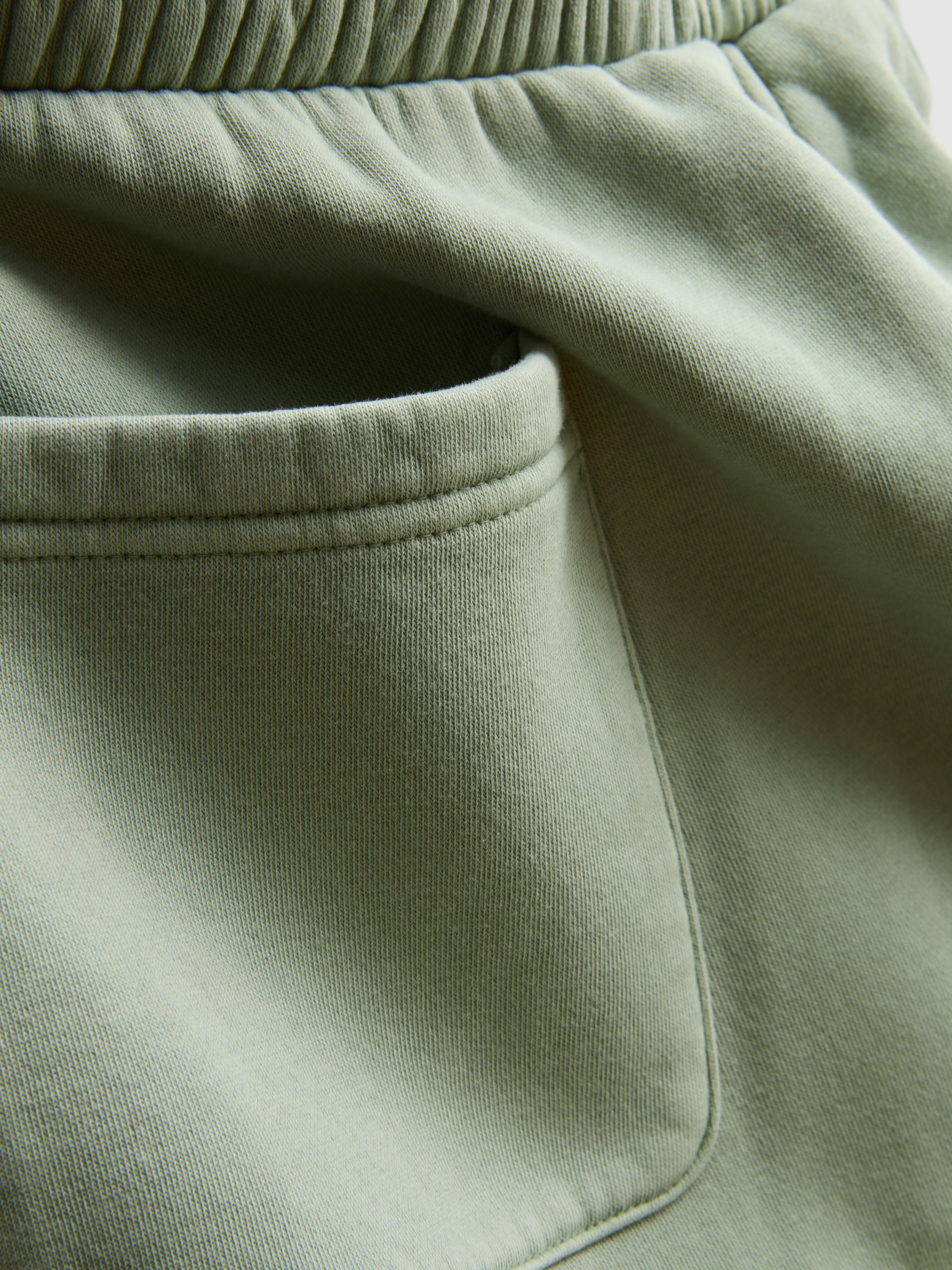 Women's Green Cotton Rich Wide Leg Sweatpants