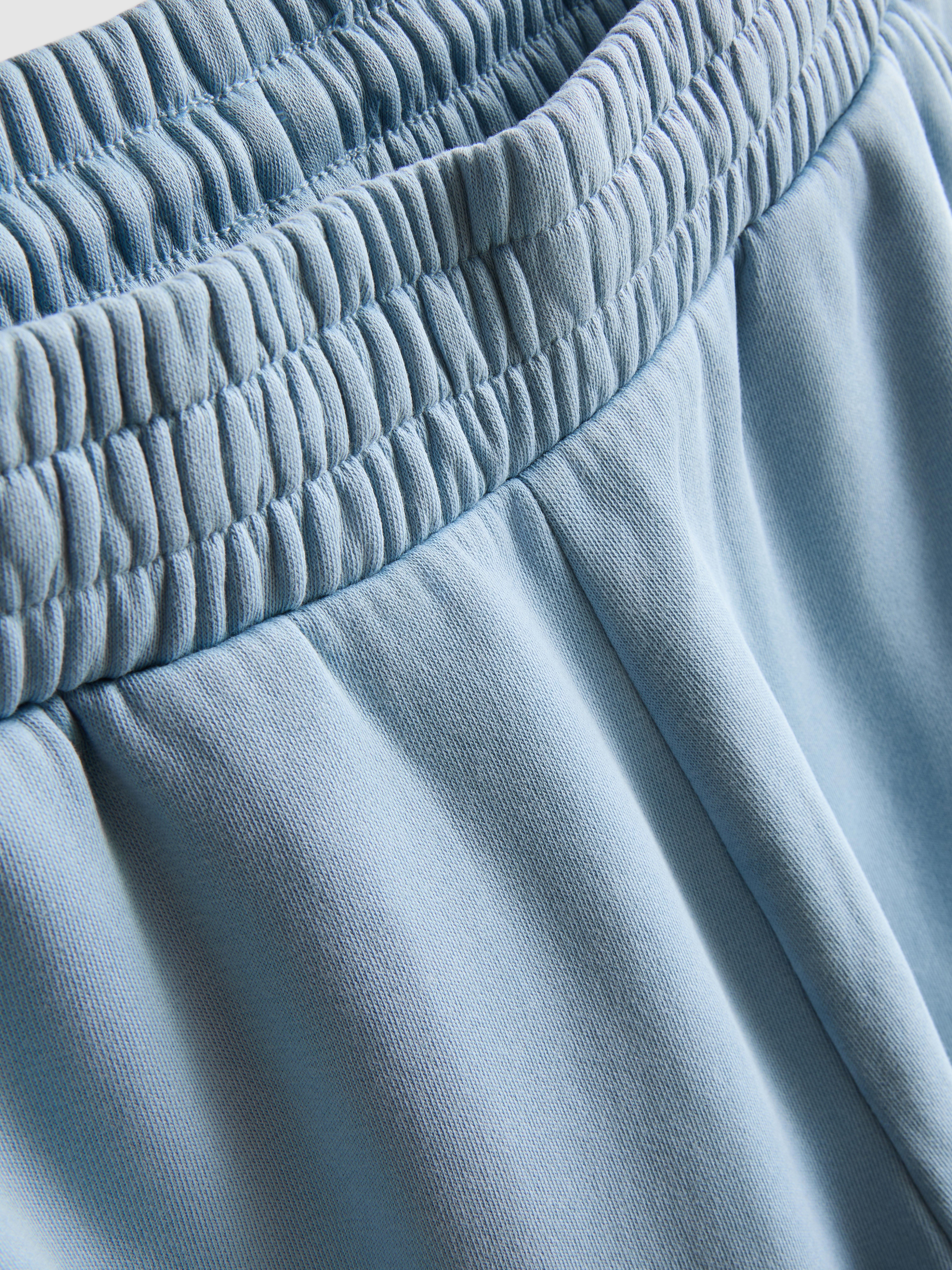 Women's Blue Cotton Rich Wide Leg Sweatpants