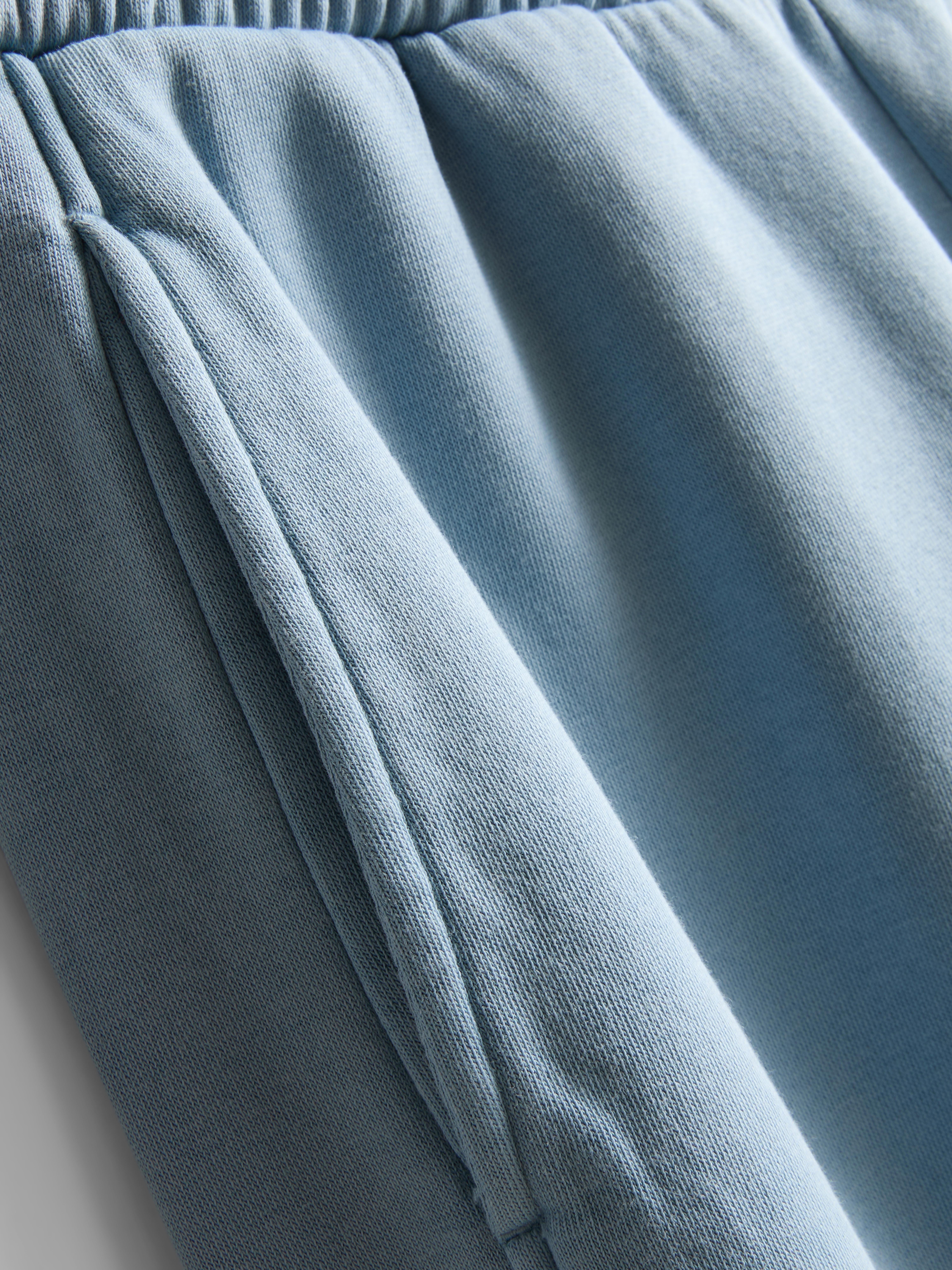 Women's Blue Cotton Rich Wide Leg Sweatpants