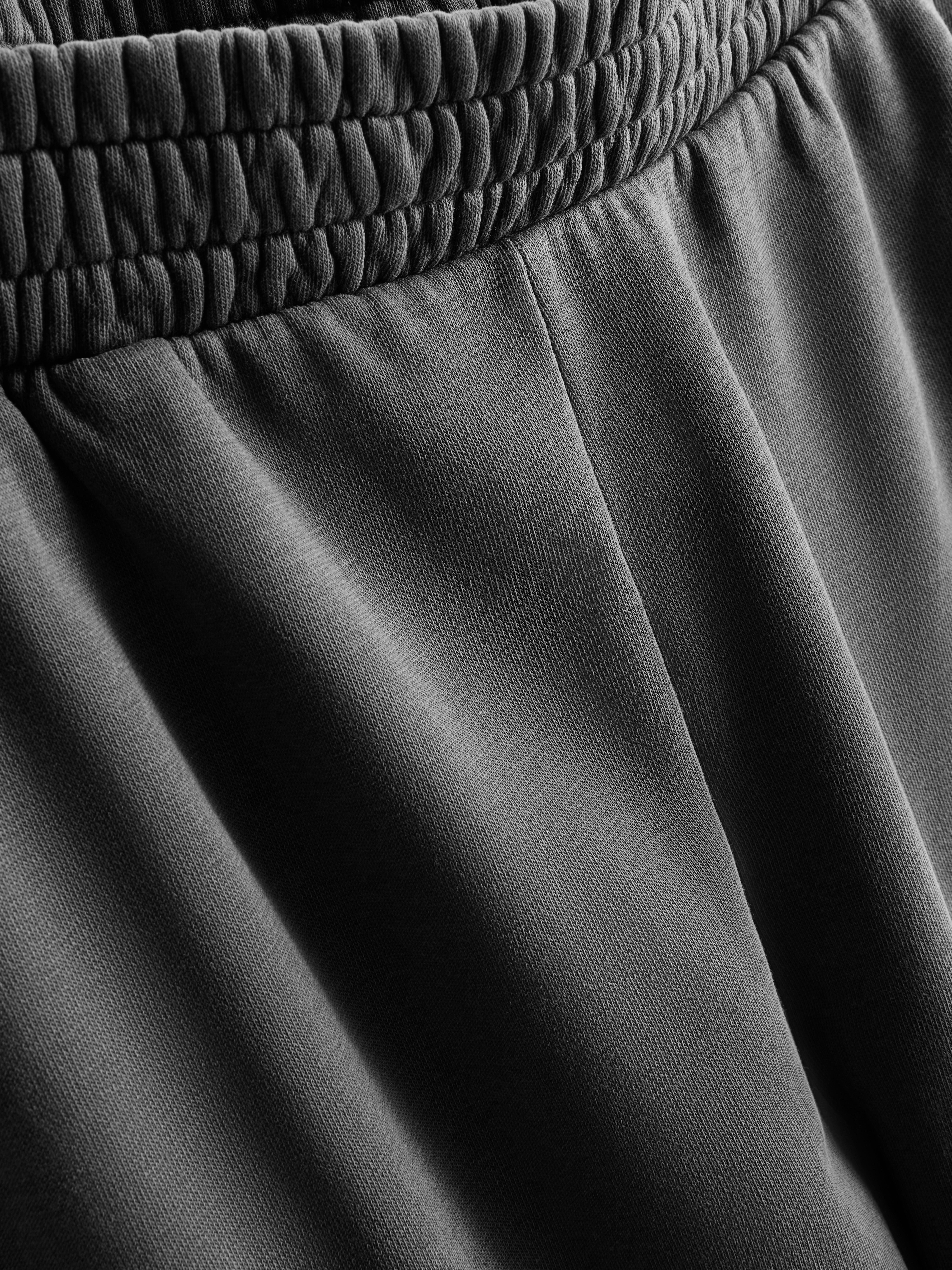 Women's Charcoal Cotton Rich Wide Leg Sweatpants