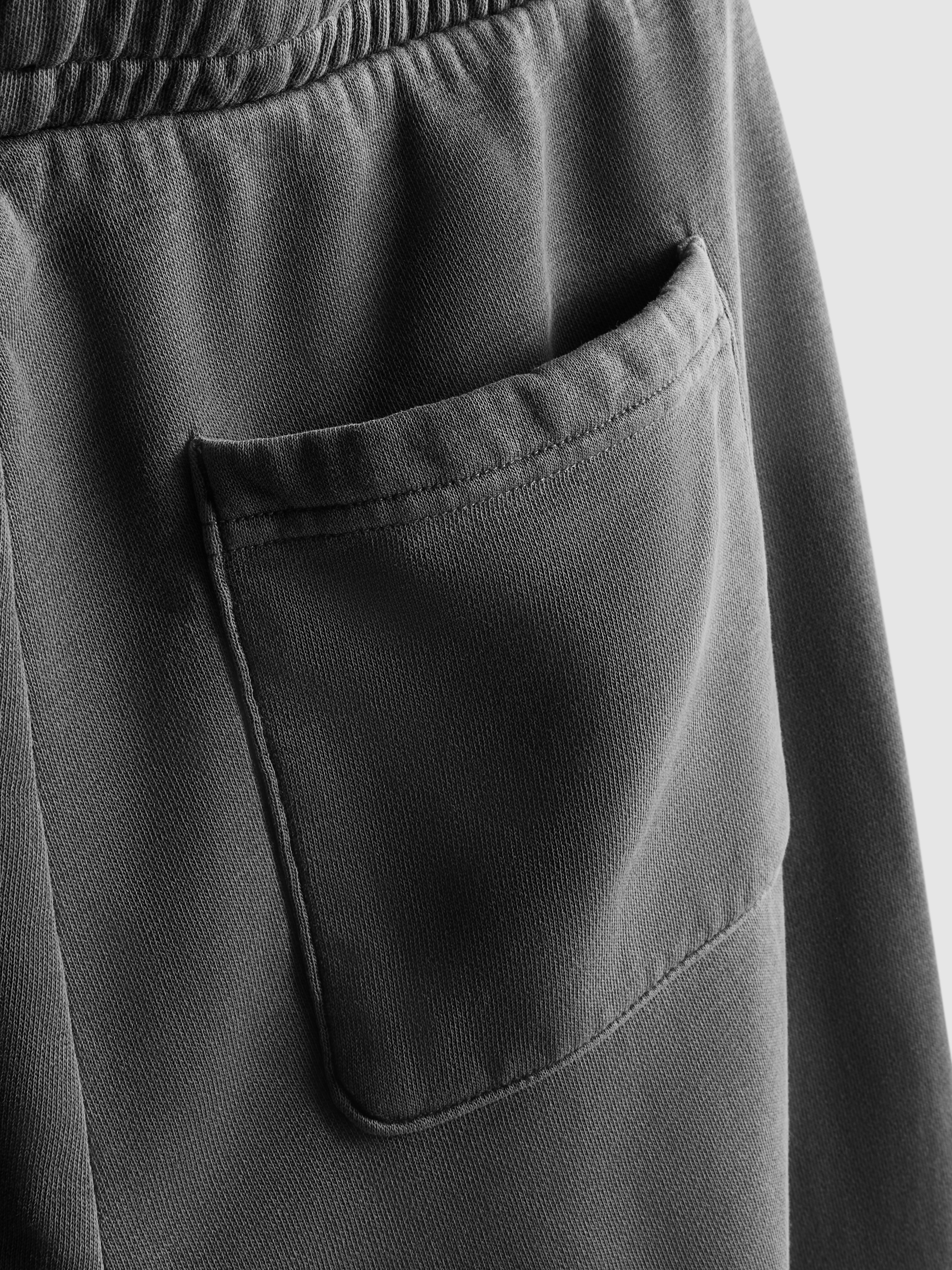 Women's Charcoal Cotton Rich Wide Leg Sweatpants