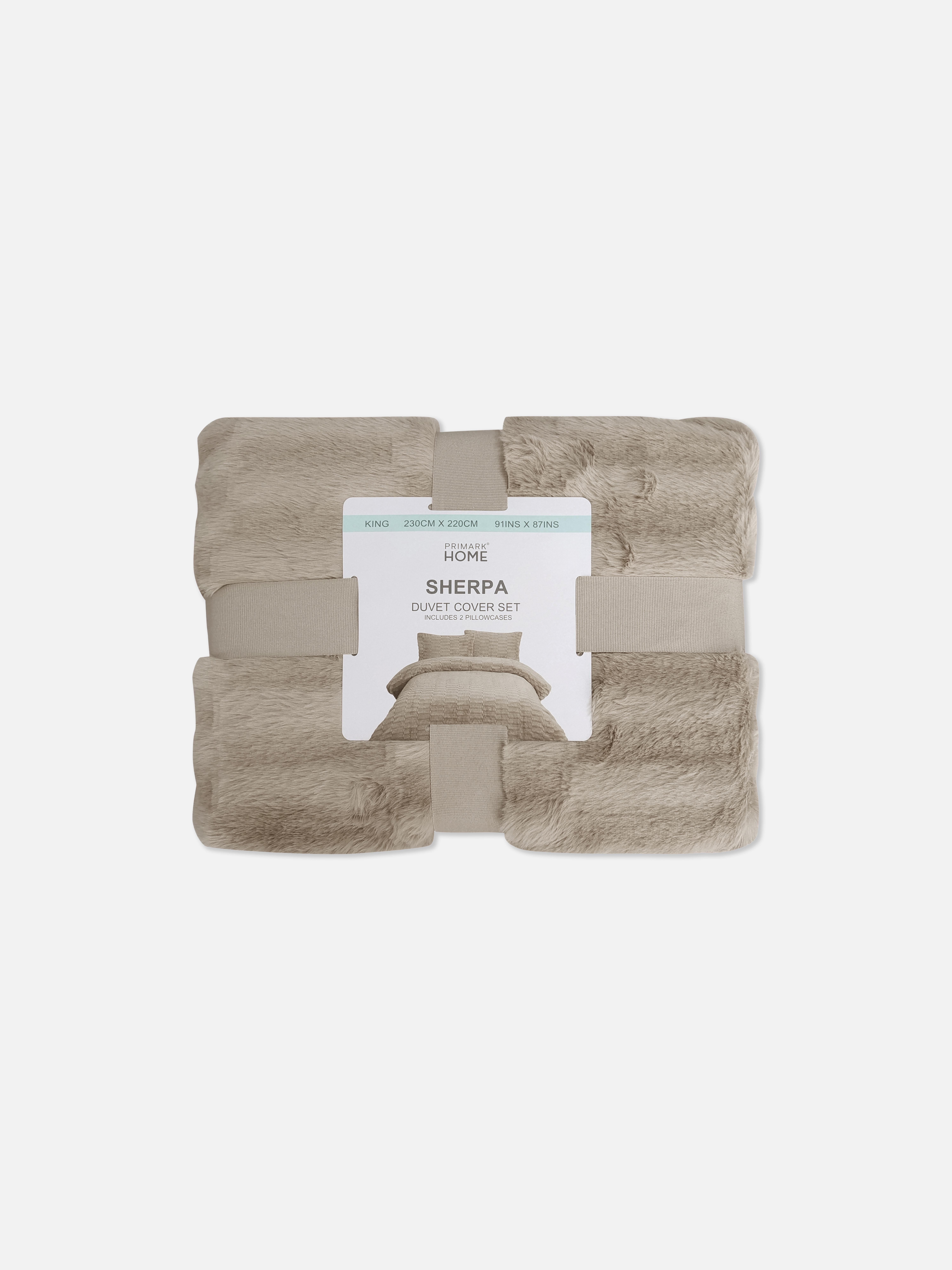 Kingsize dekbedovertrekset van imitatiebont