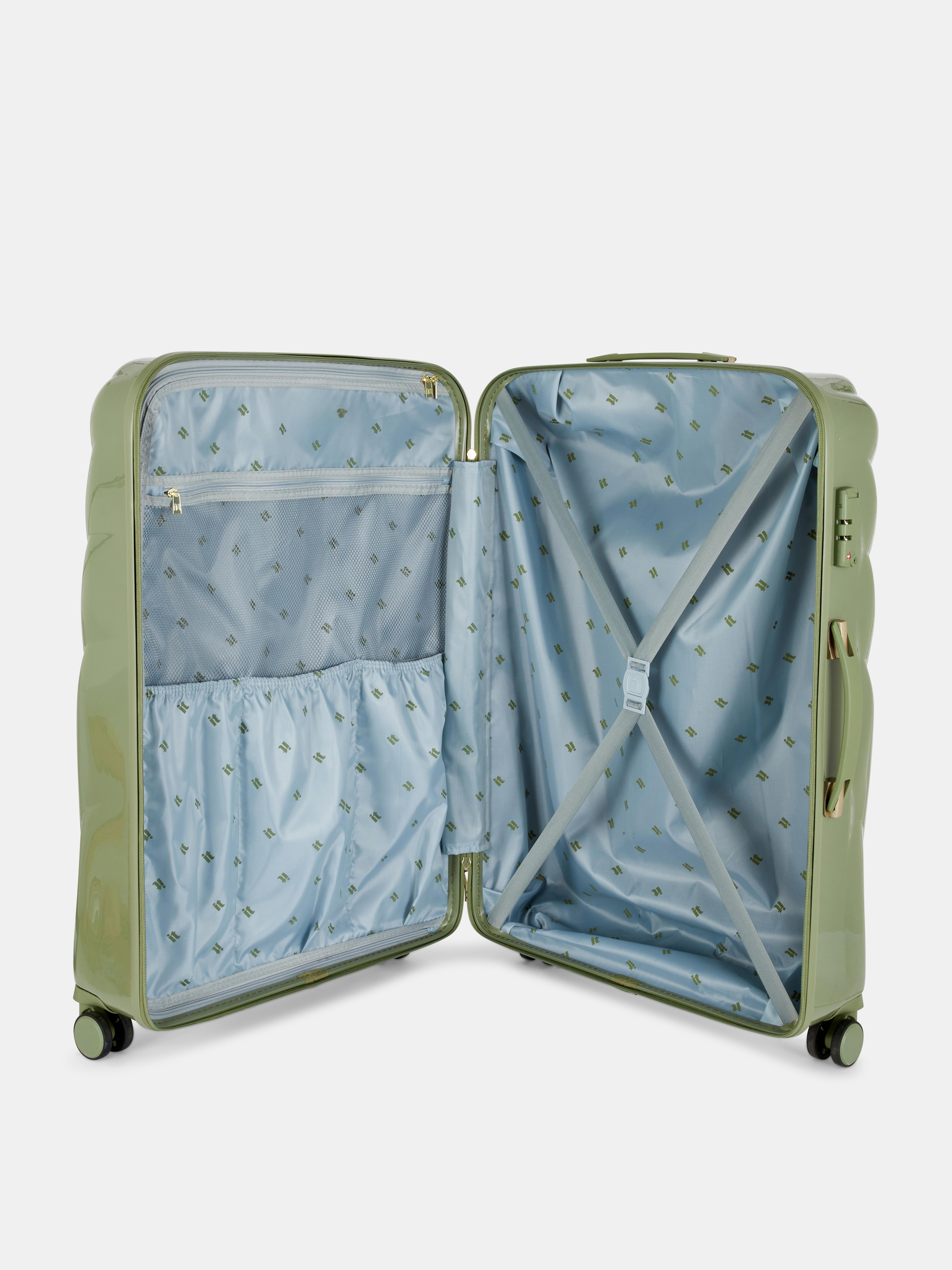 It Luggage Hard-Shell Chevron Suitcase