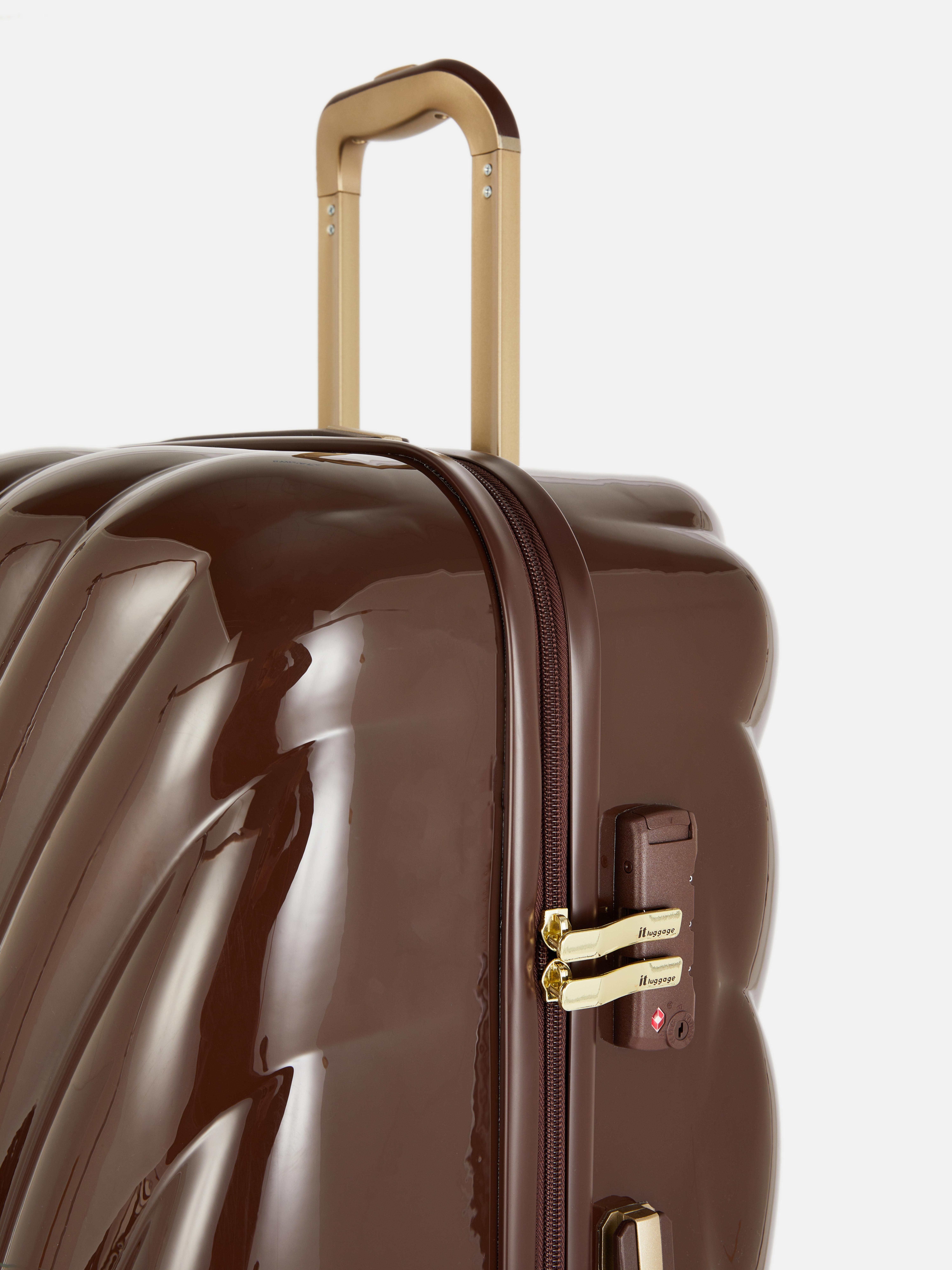 It Luggage Hard-Shell Chevron Suitcase