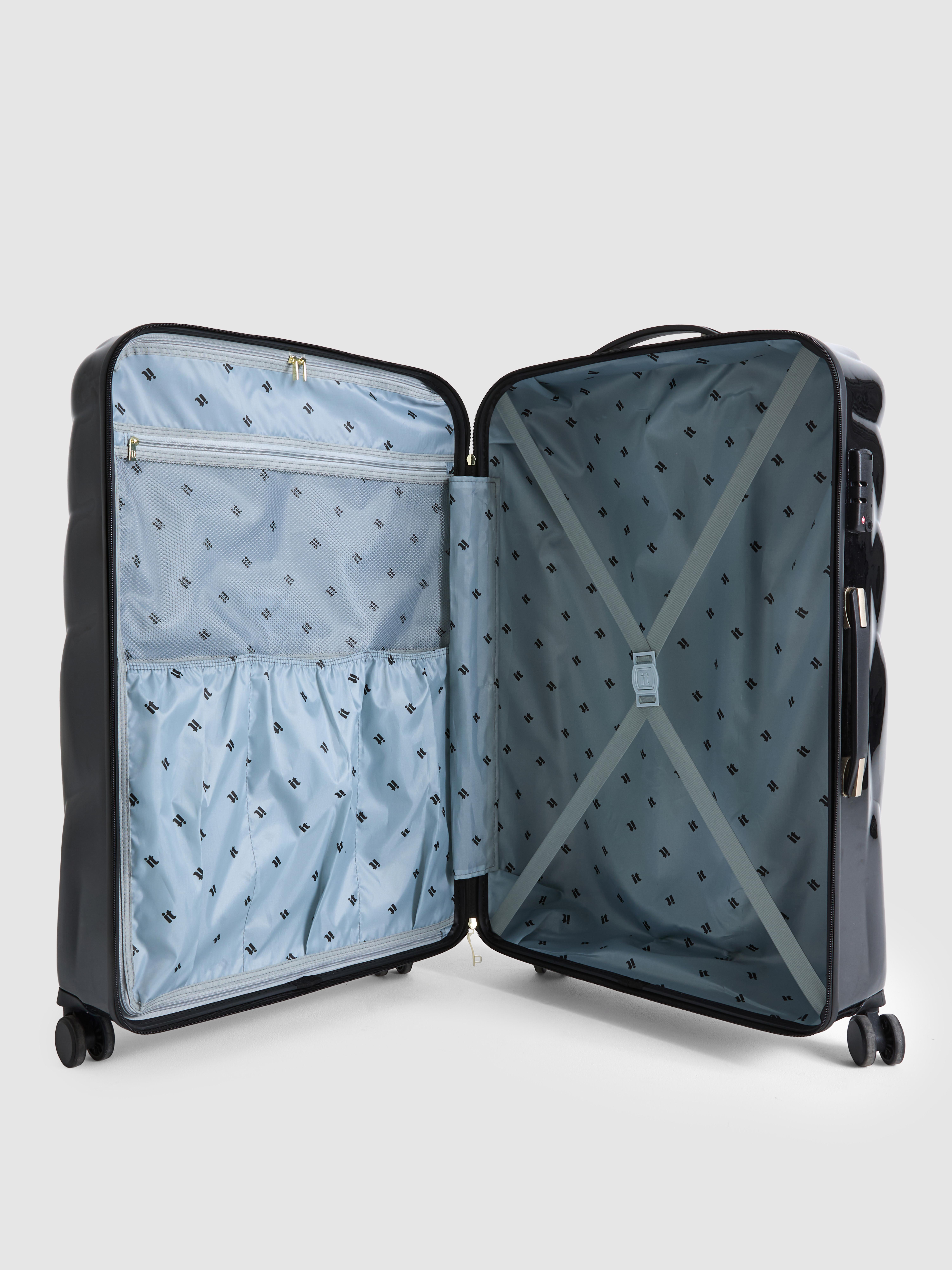 It Luggage Hard-Shell Chevron Suitcase