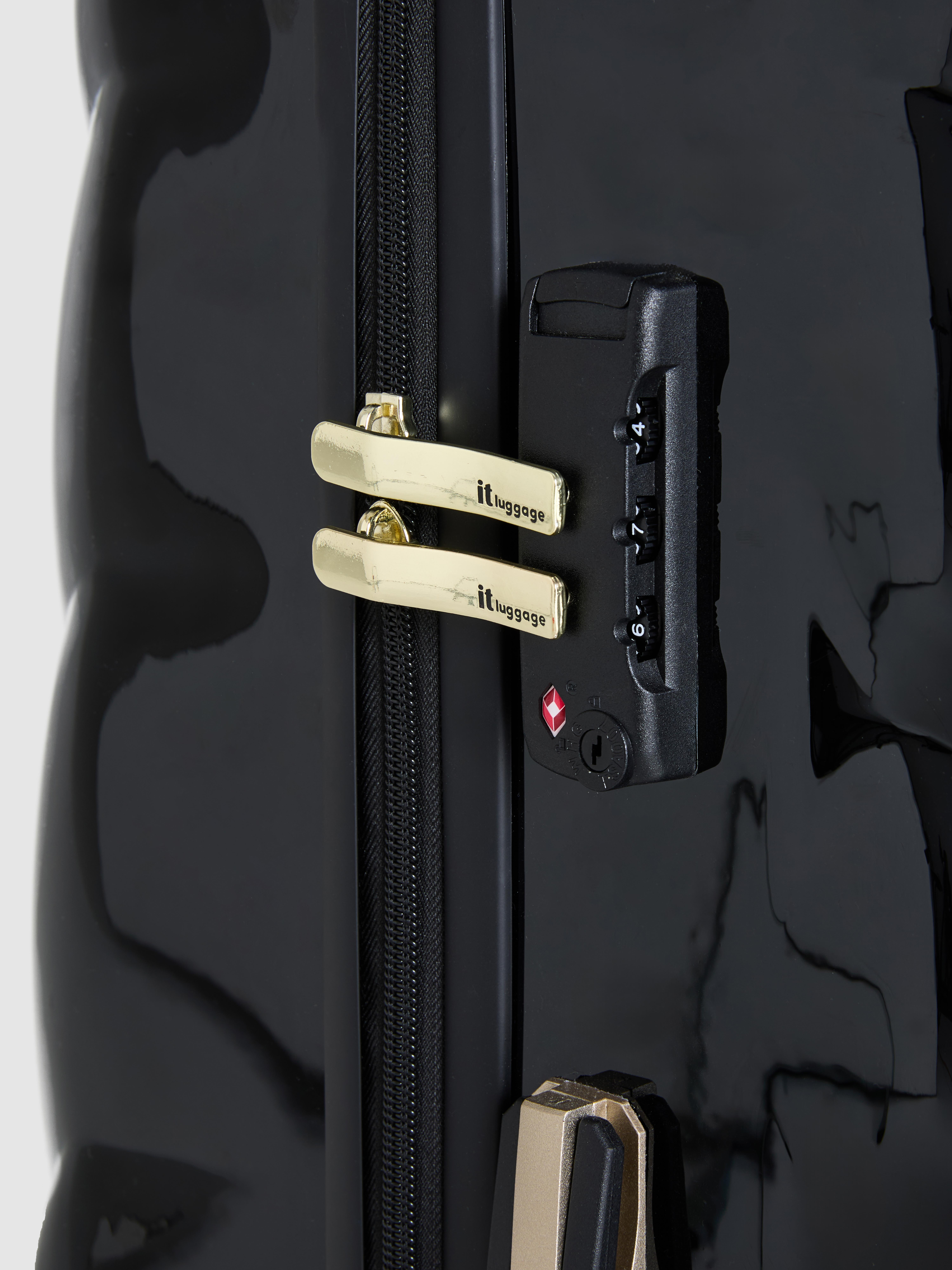 It Luggage Hard-Shell Chevron Suitcase