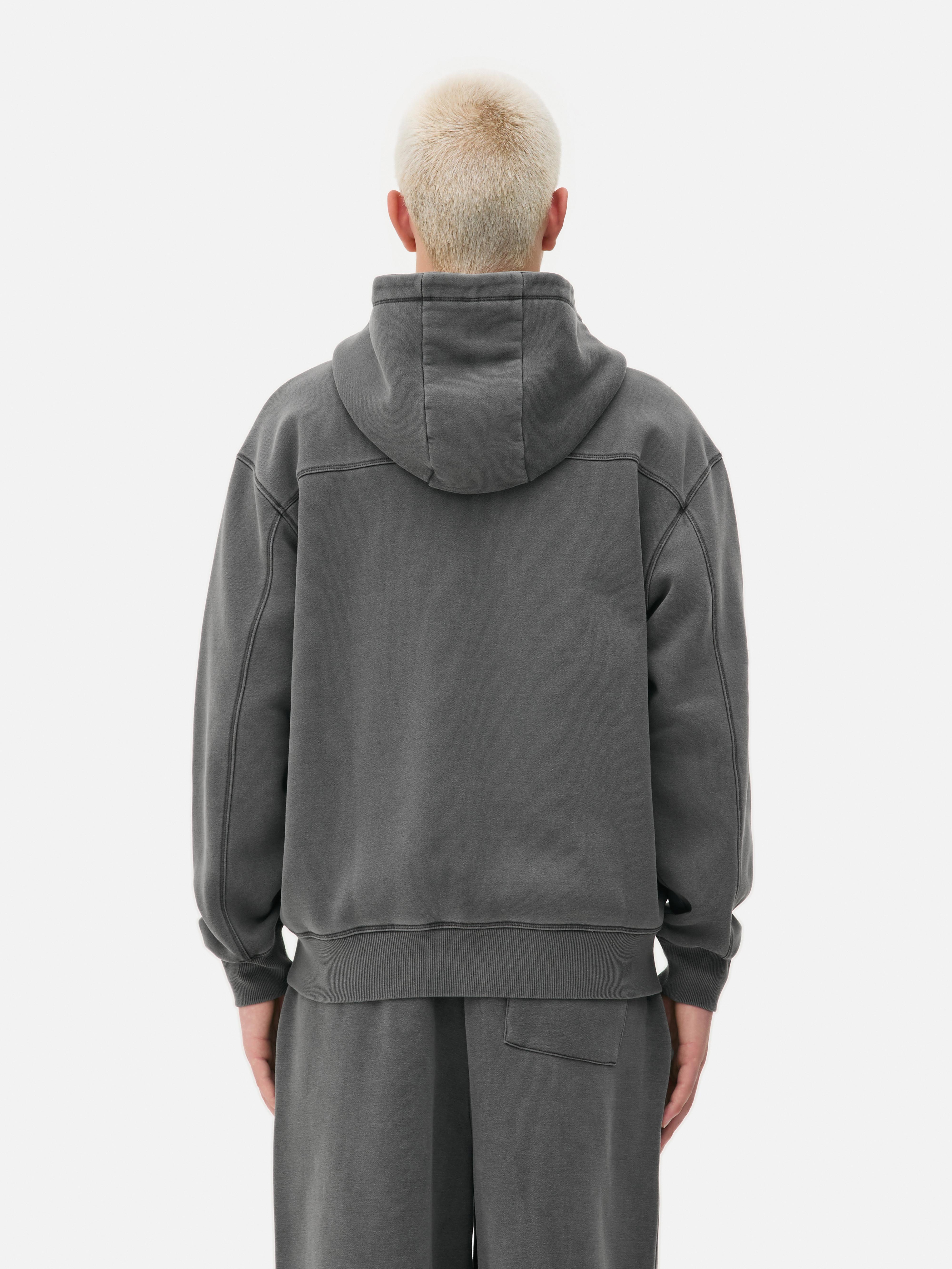 Washed Zip-Up Hoodie