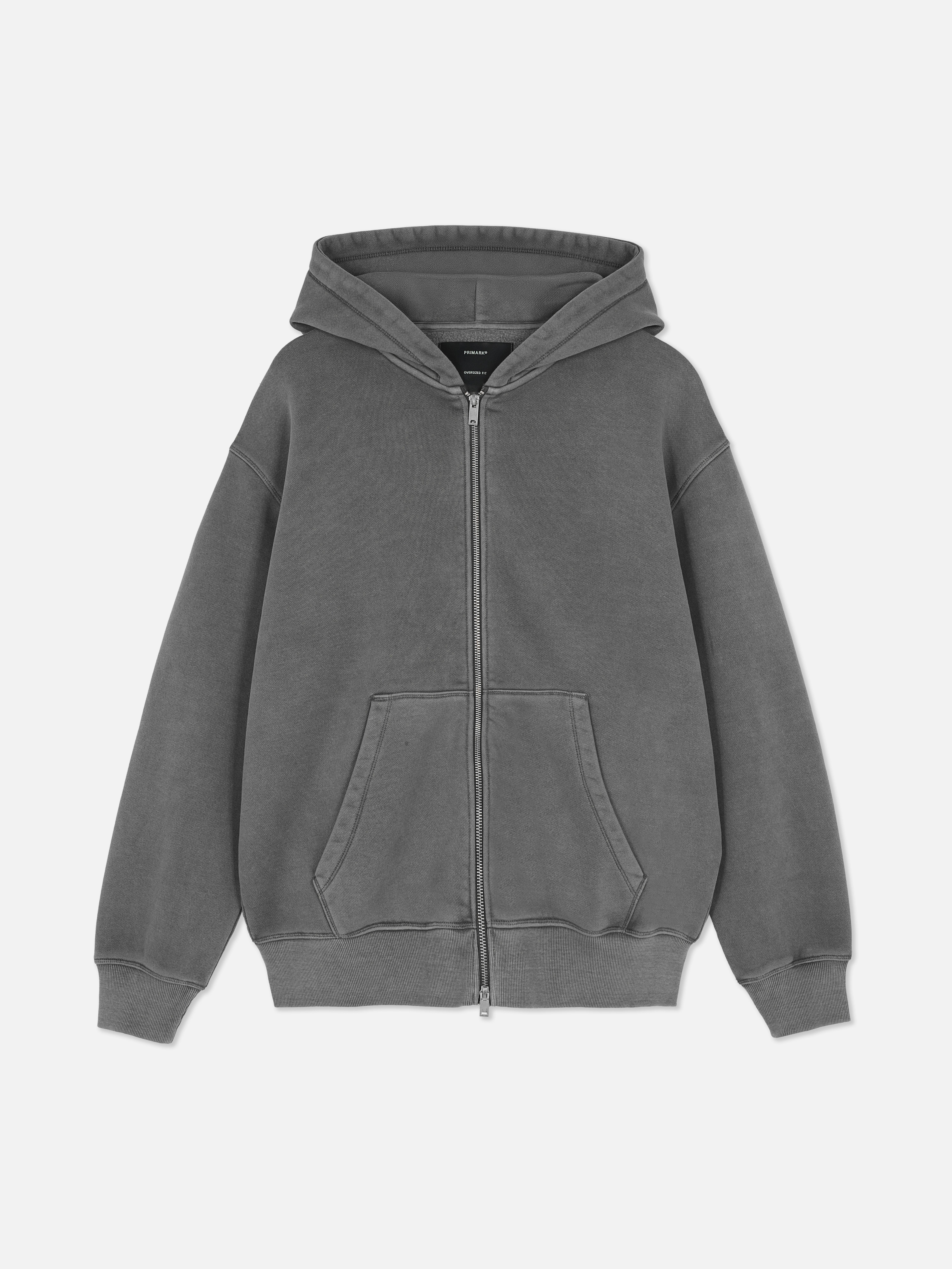 Washed Zip-Up Hoodie