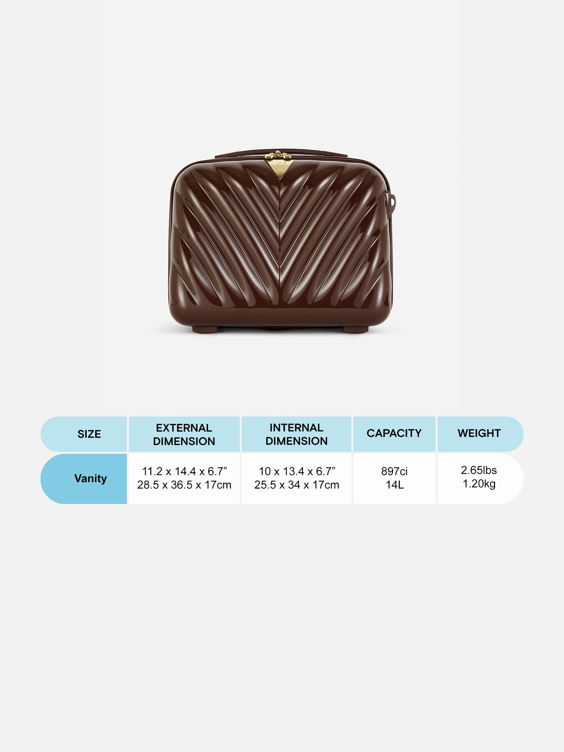 Estuche de maquillaje rígido de espiga de It Luggage