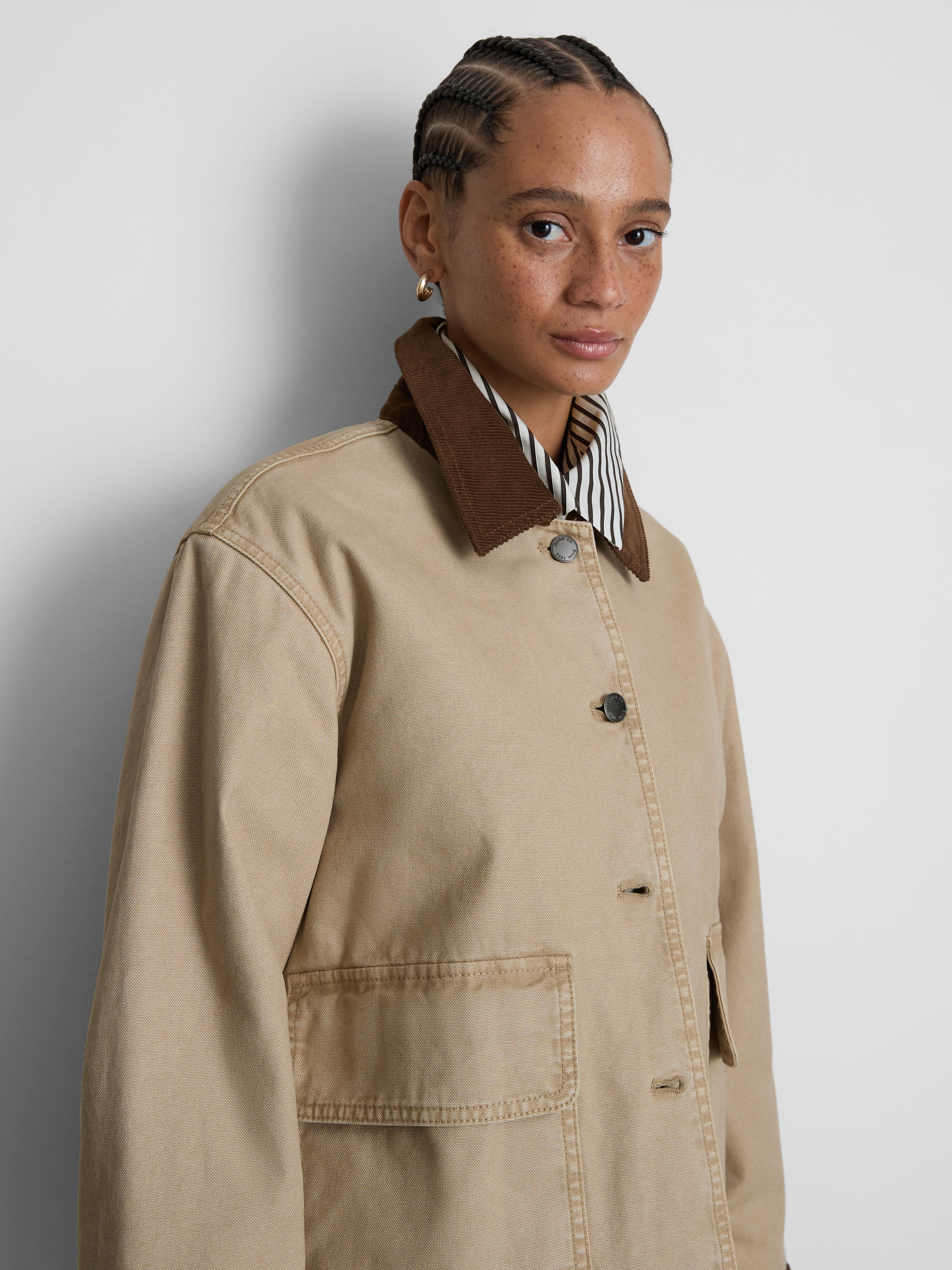 Cotton Denim Barn Jacket