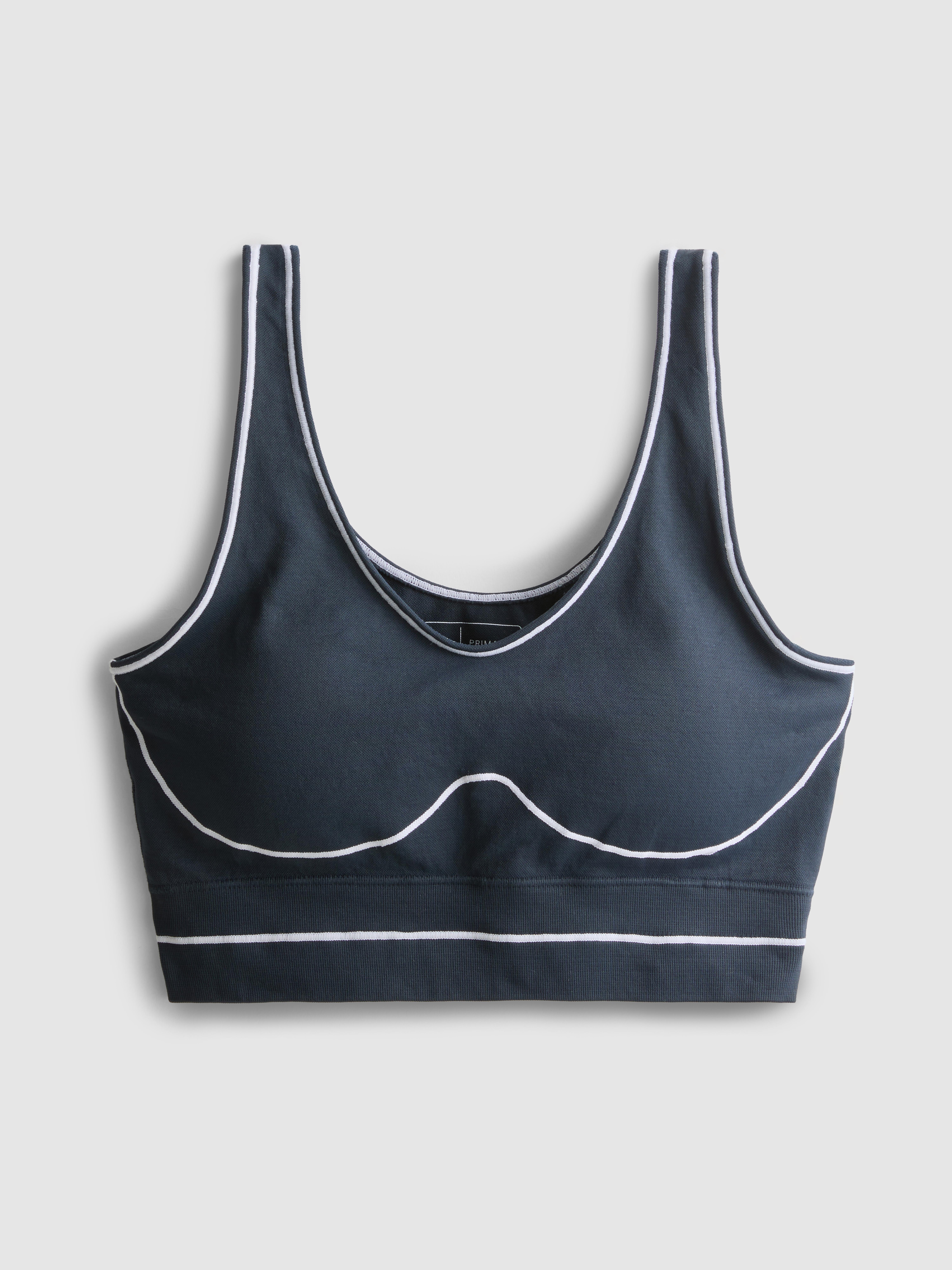 Seamless Contrast Pipe Crop Top