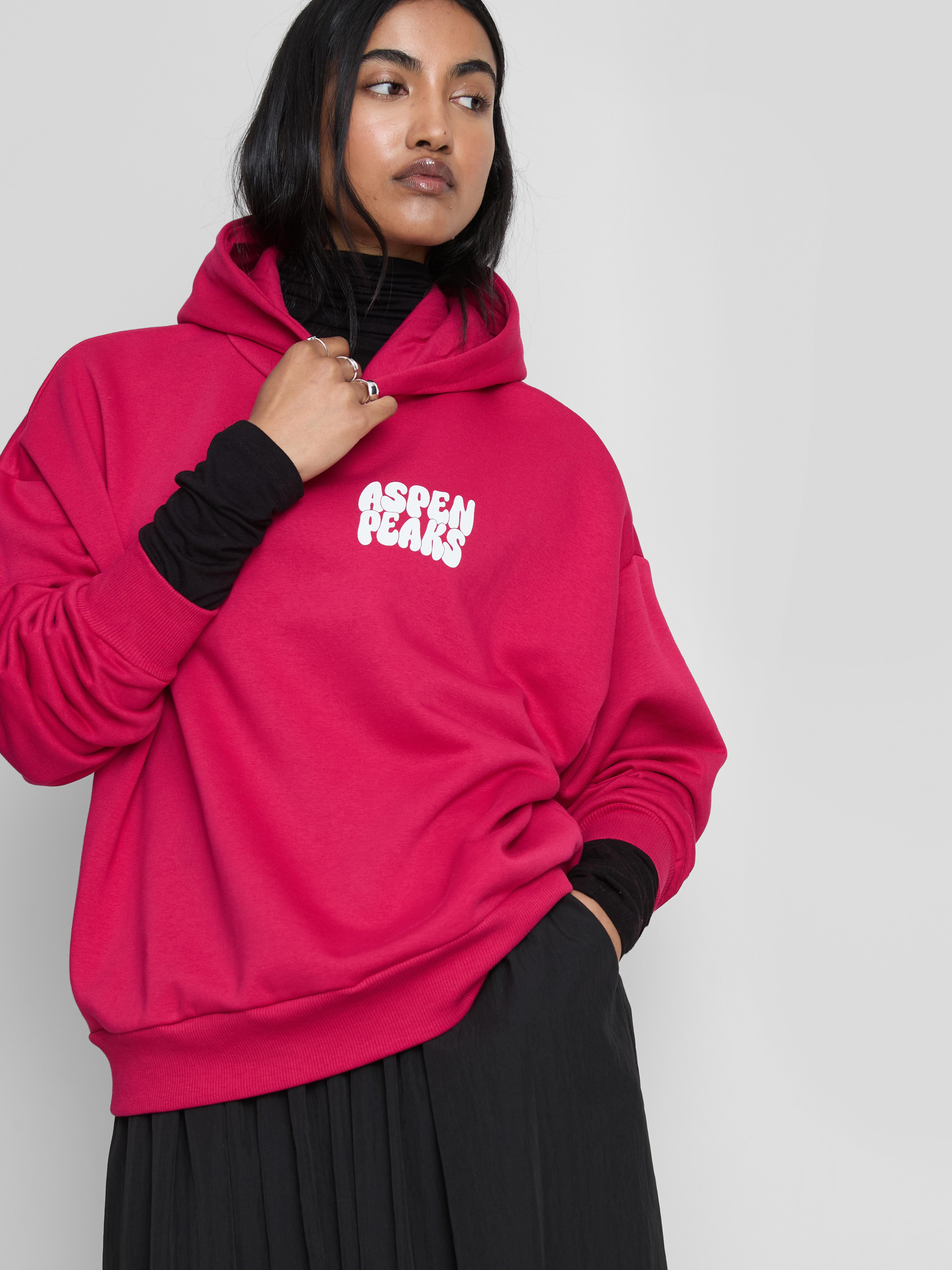 Oversized Slogan Hoodie