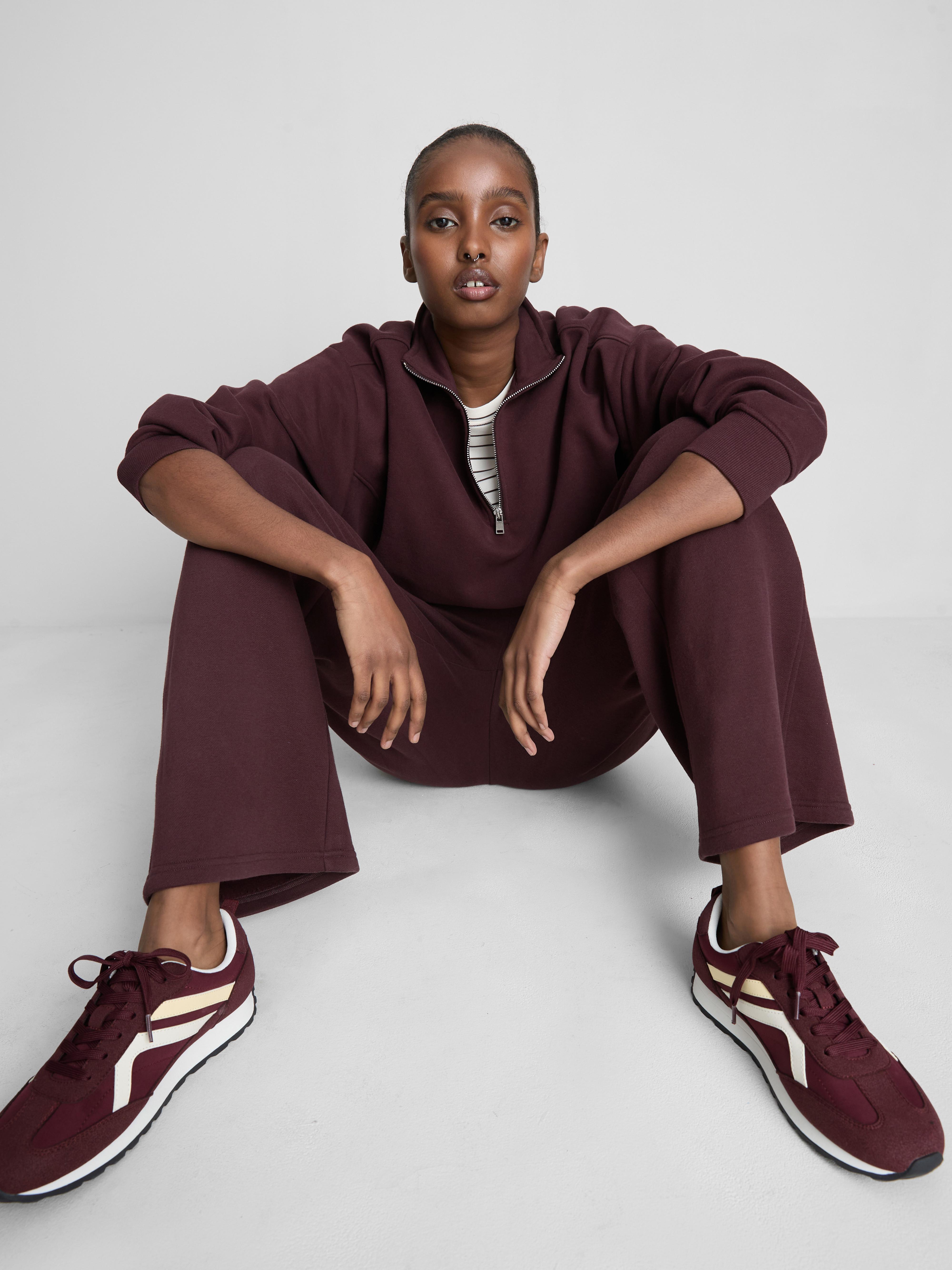 Cotton Rich Half Zip Sweatshirt