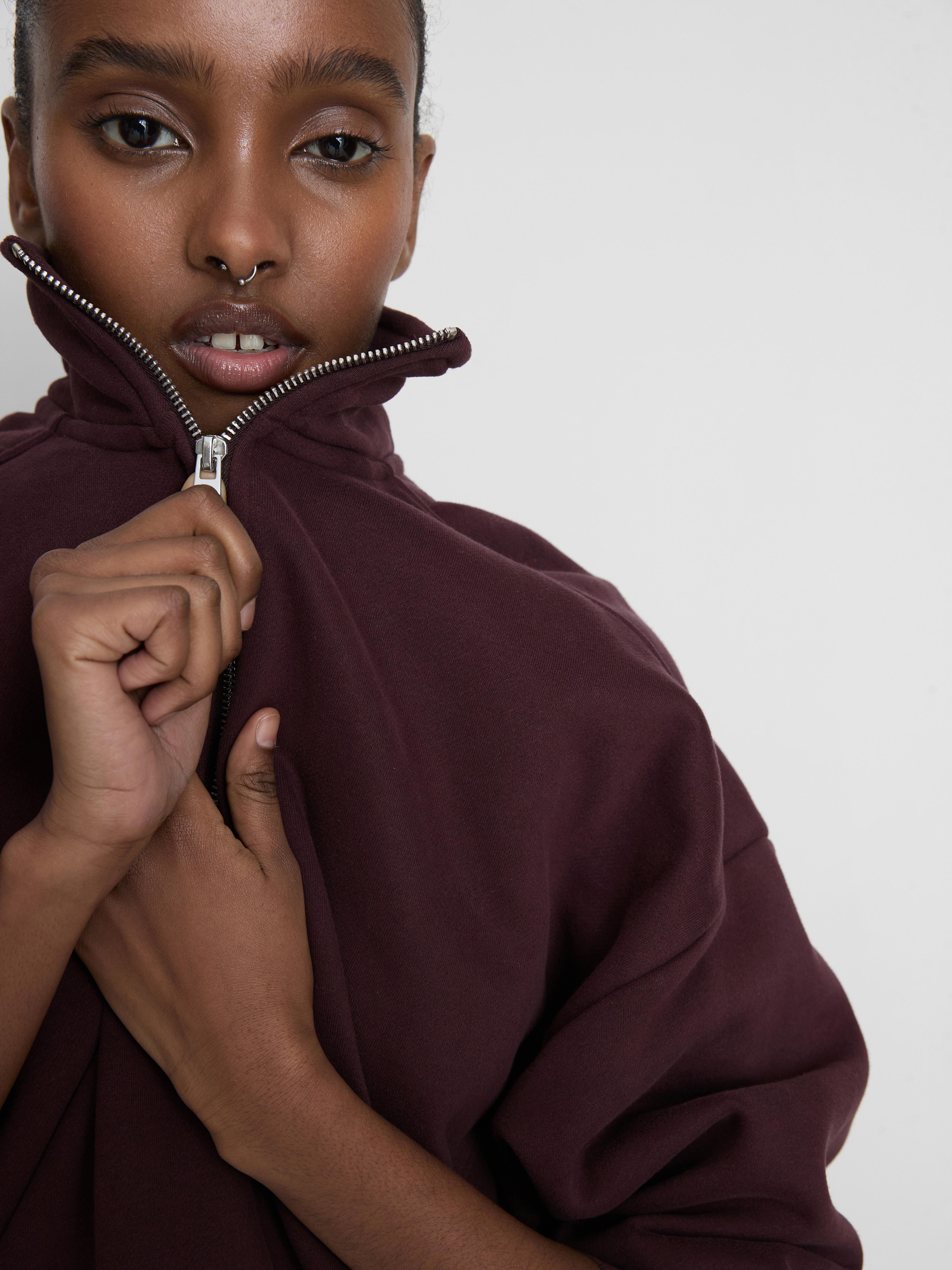 Cotton Rich Half Zip Sweatshirt