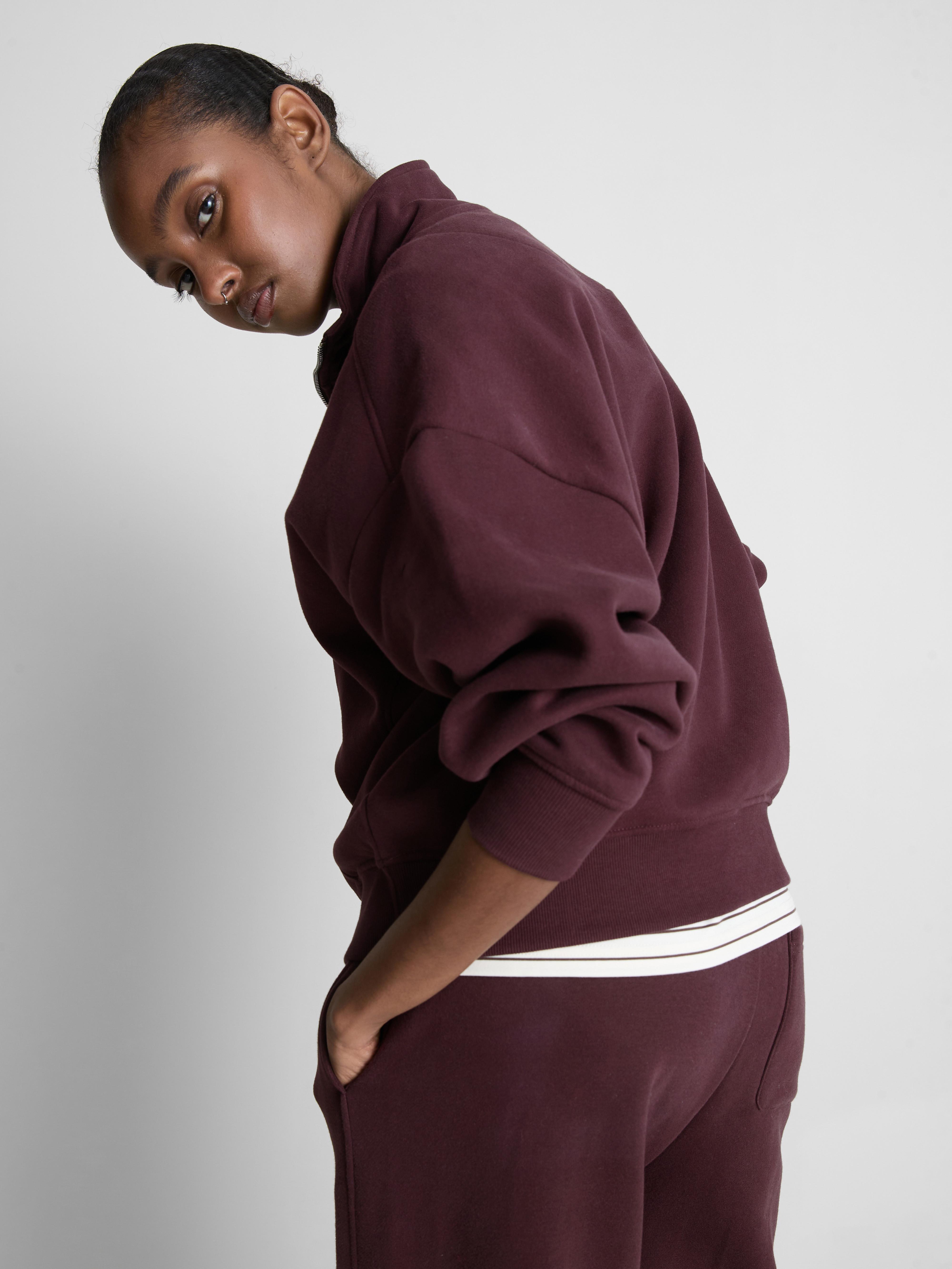 Cotton Rich Half Zip Sweatshirt