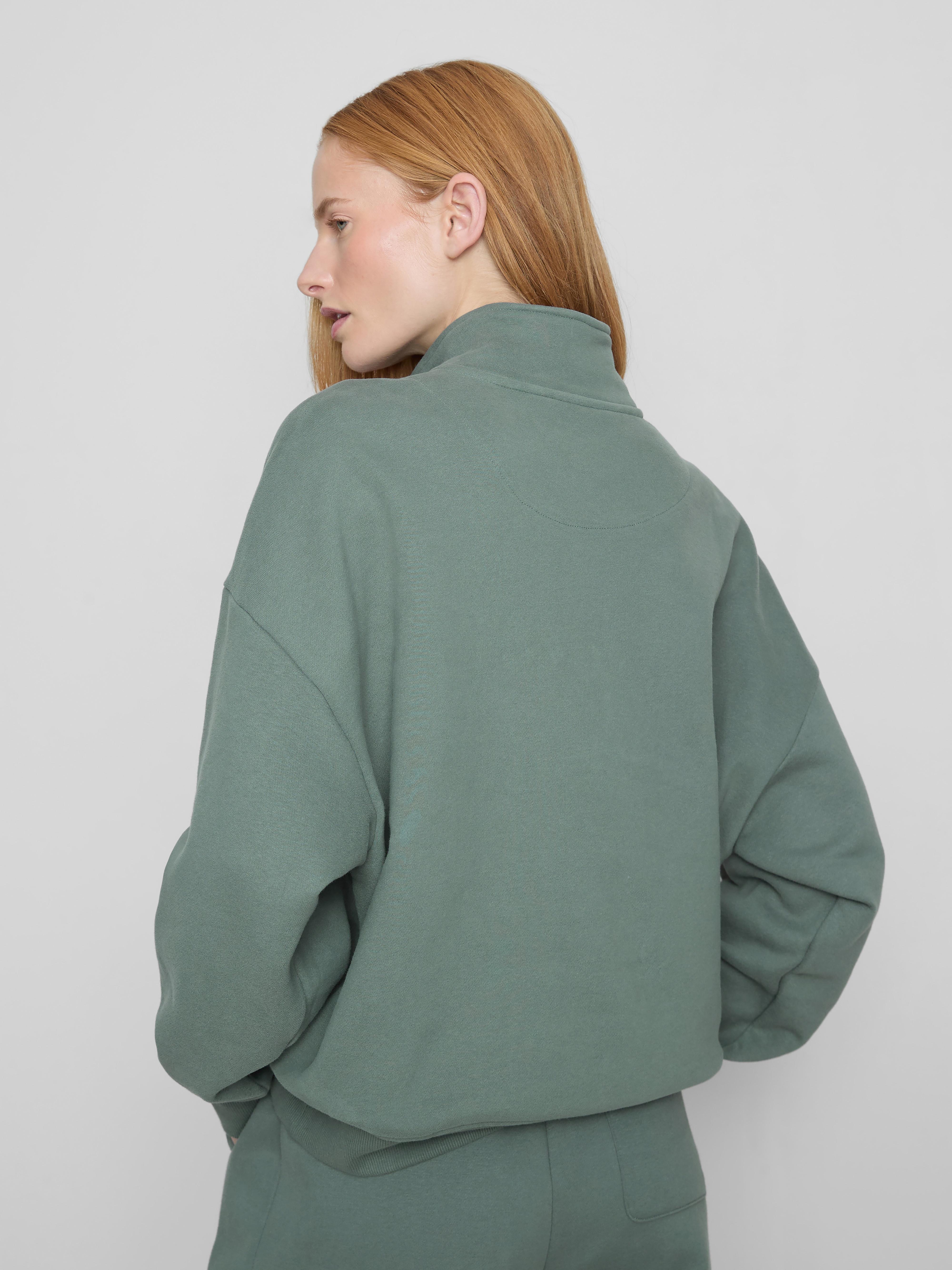 Cotton Rich Half Zip Sweatshirt