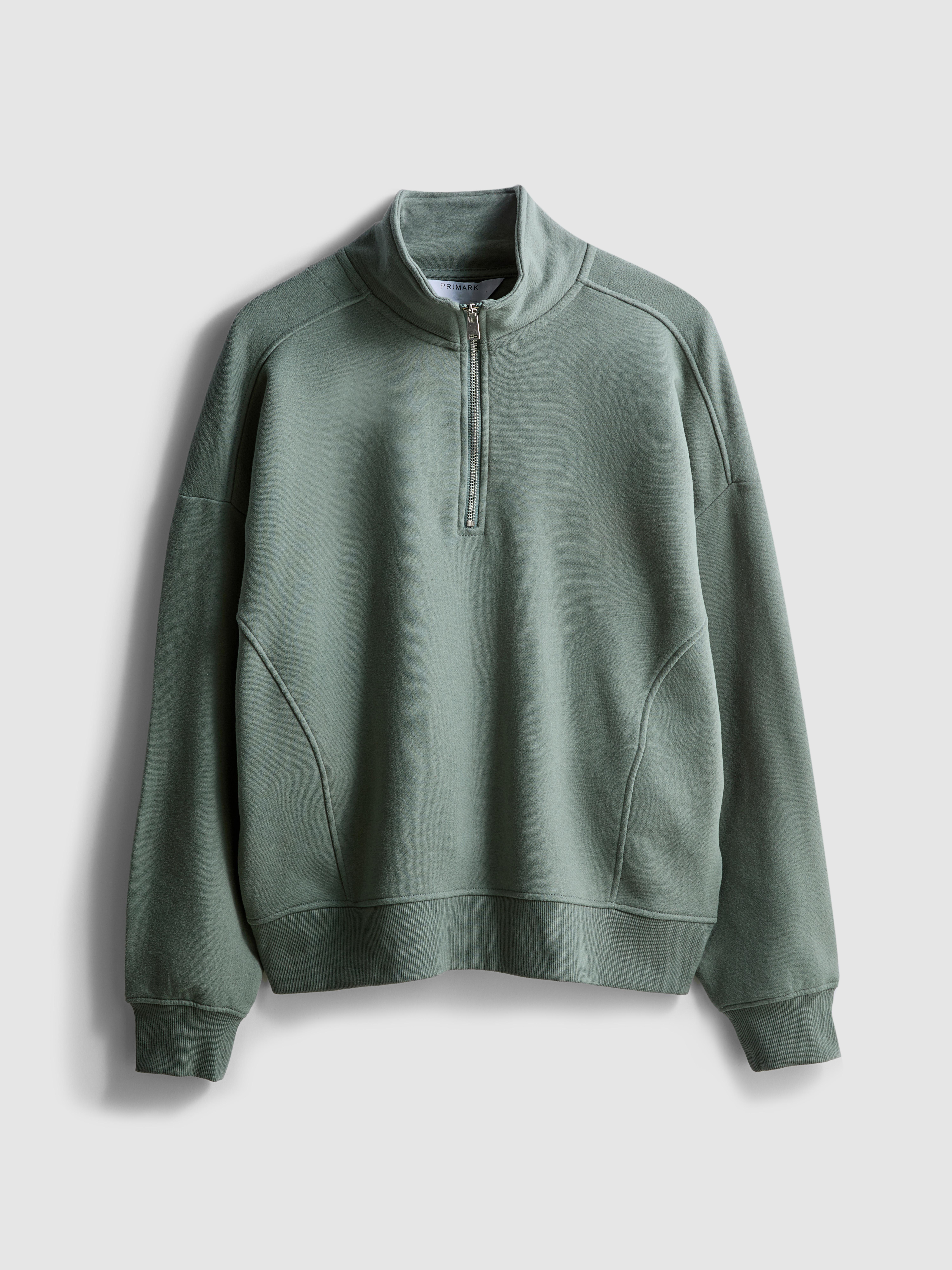 Cotton Rich Half Zip Sweatshirt